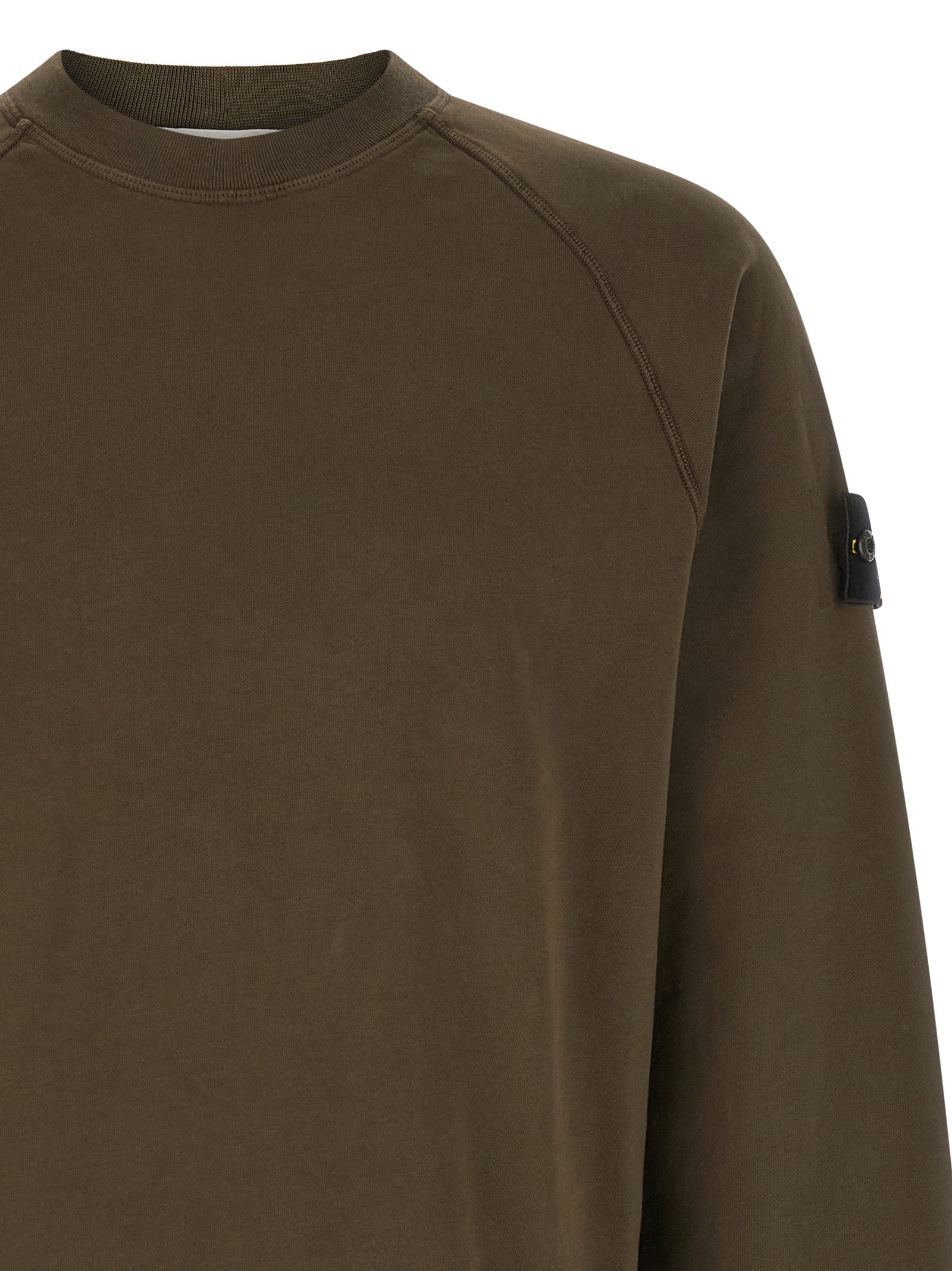 Stone Island Gray Cotton Sweatshirt