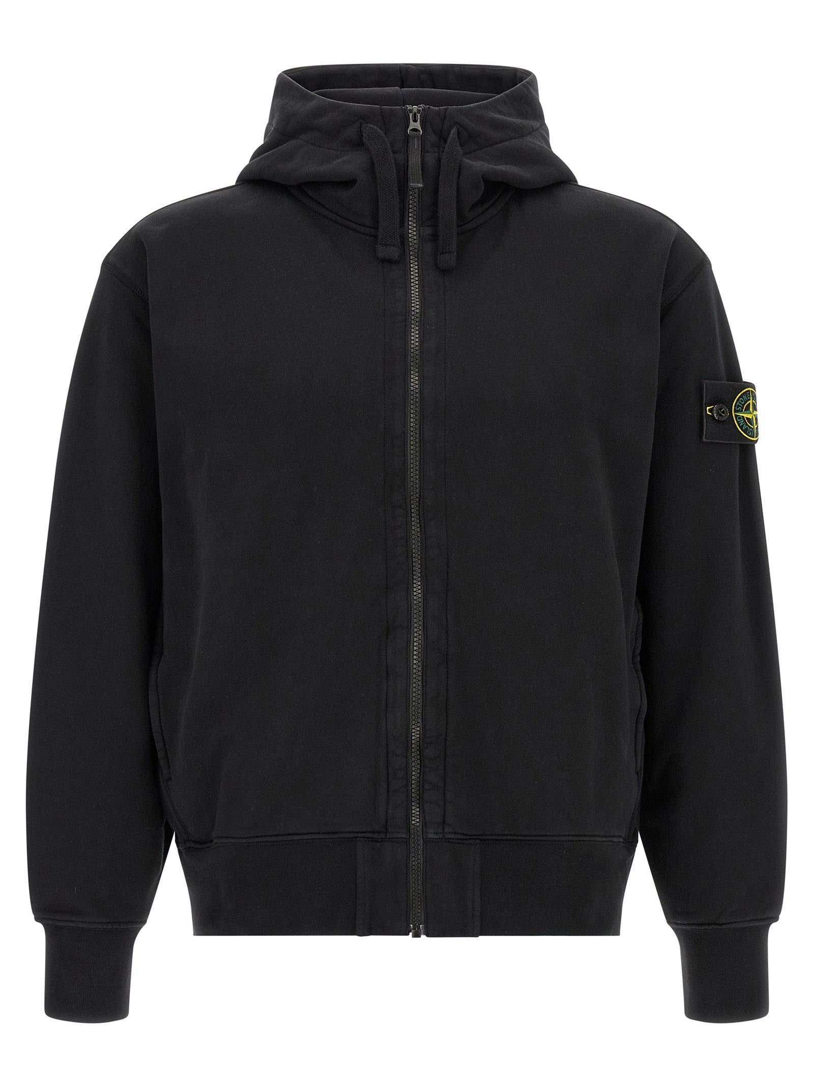 Stone Island Black Cotton Sweatshirt