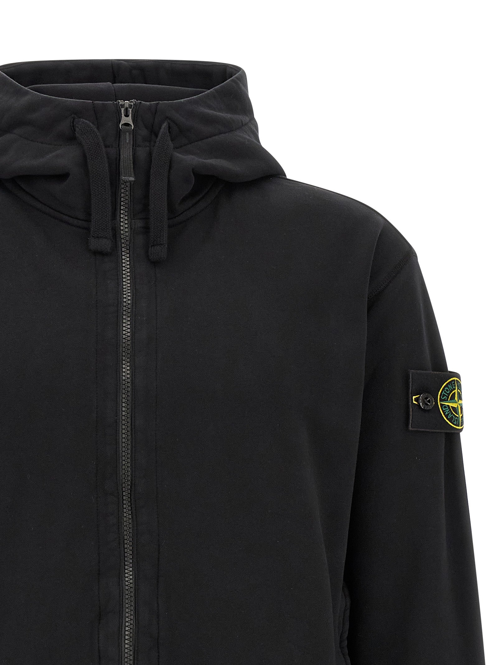Stone Island Black Cotton Sweatshirt