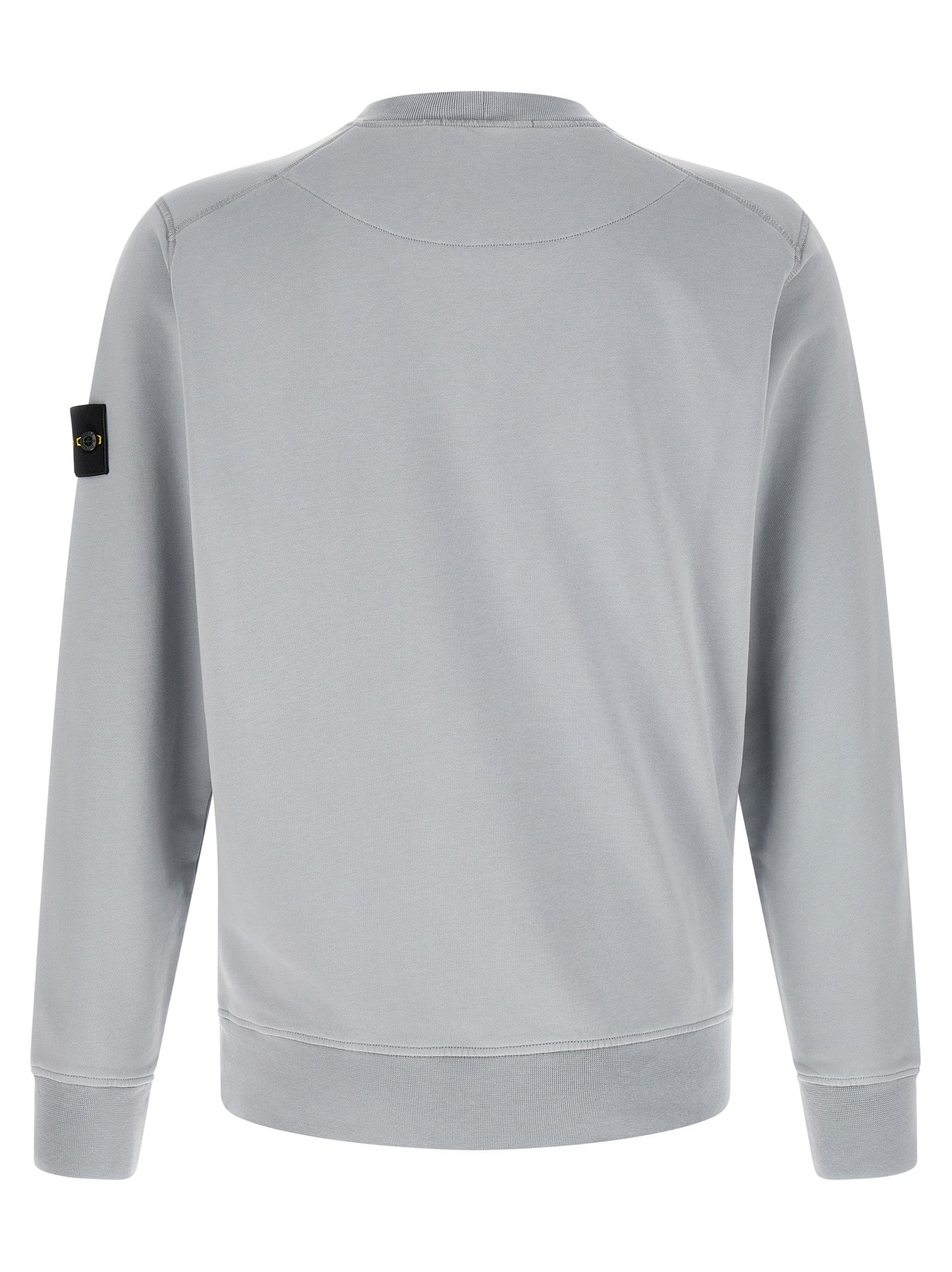 Stone Island Gray Cotton Sweatshirt