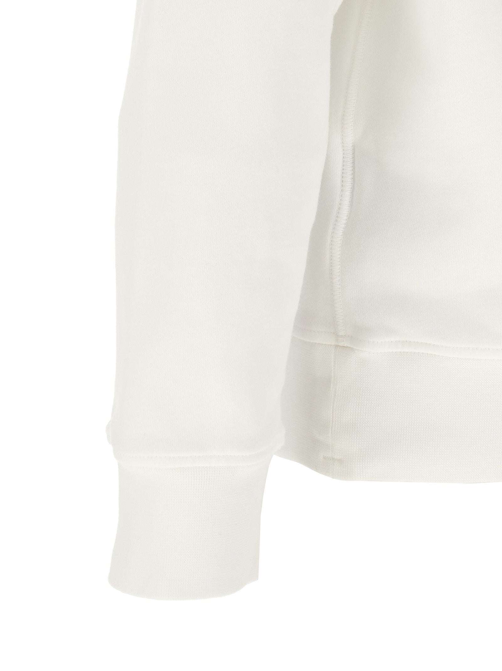 Stone Island White Cotton Sweatshirt