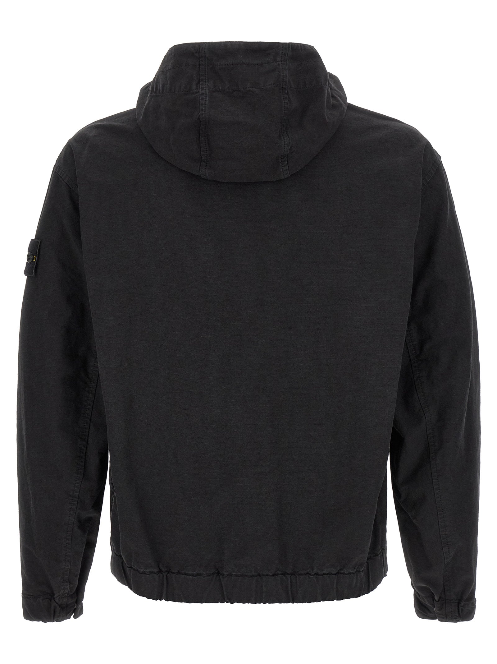 Stone Island Black Cotton Shell Jacket