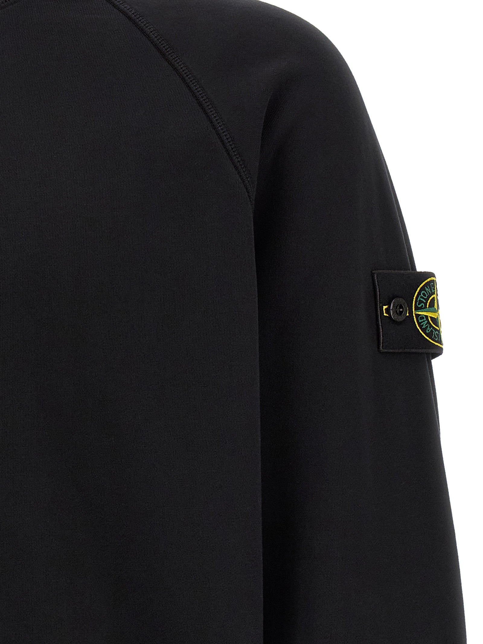 Stone Island Black Cotton Sweatshirt