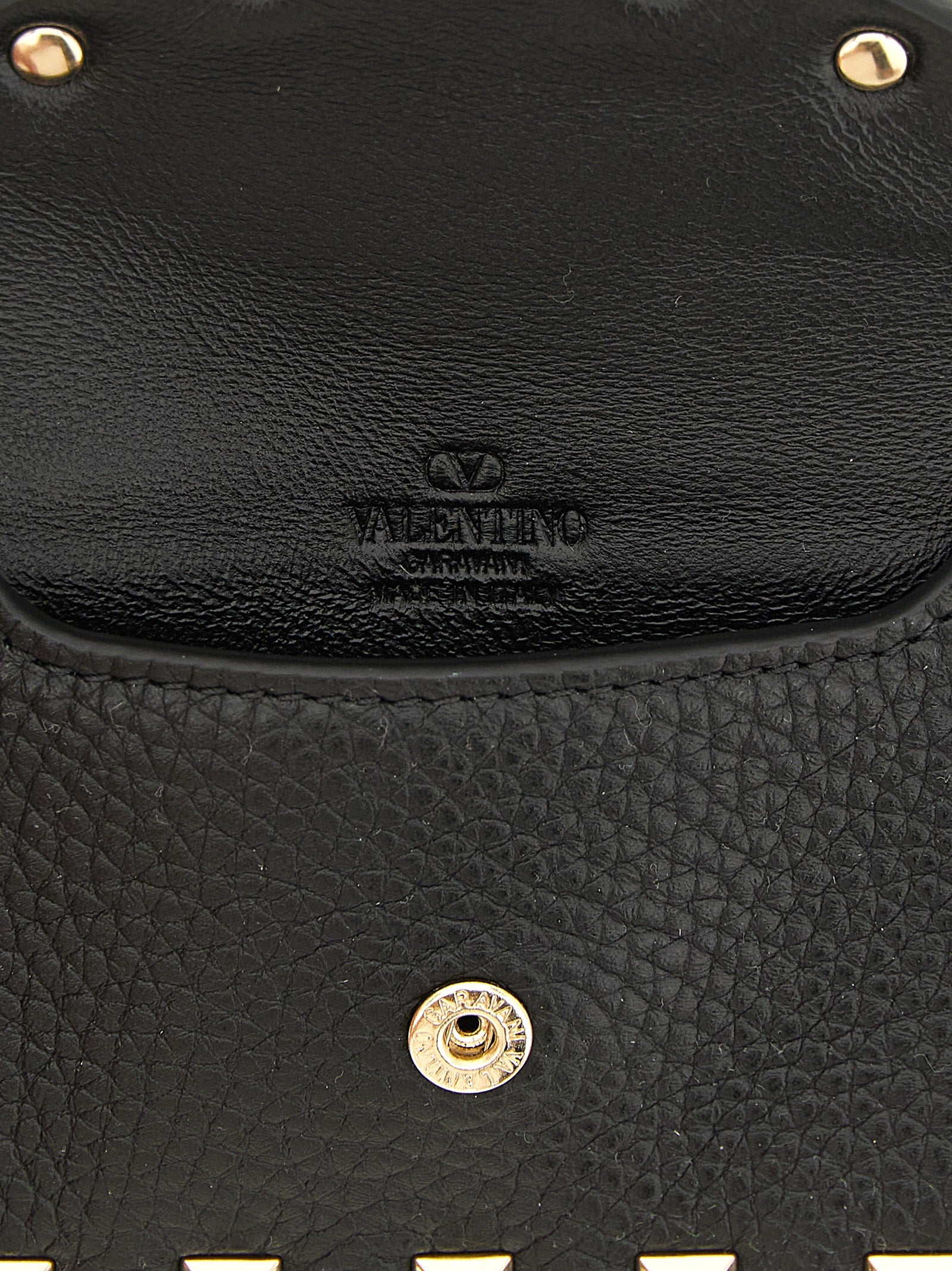 Valentino Garavani Black Calfskin Cardholder
