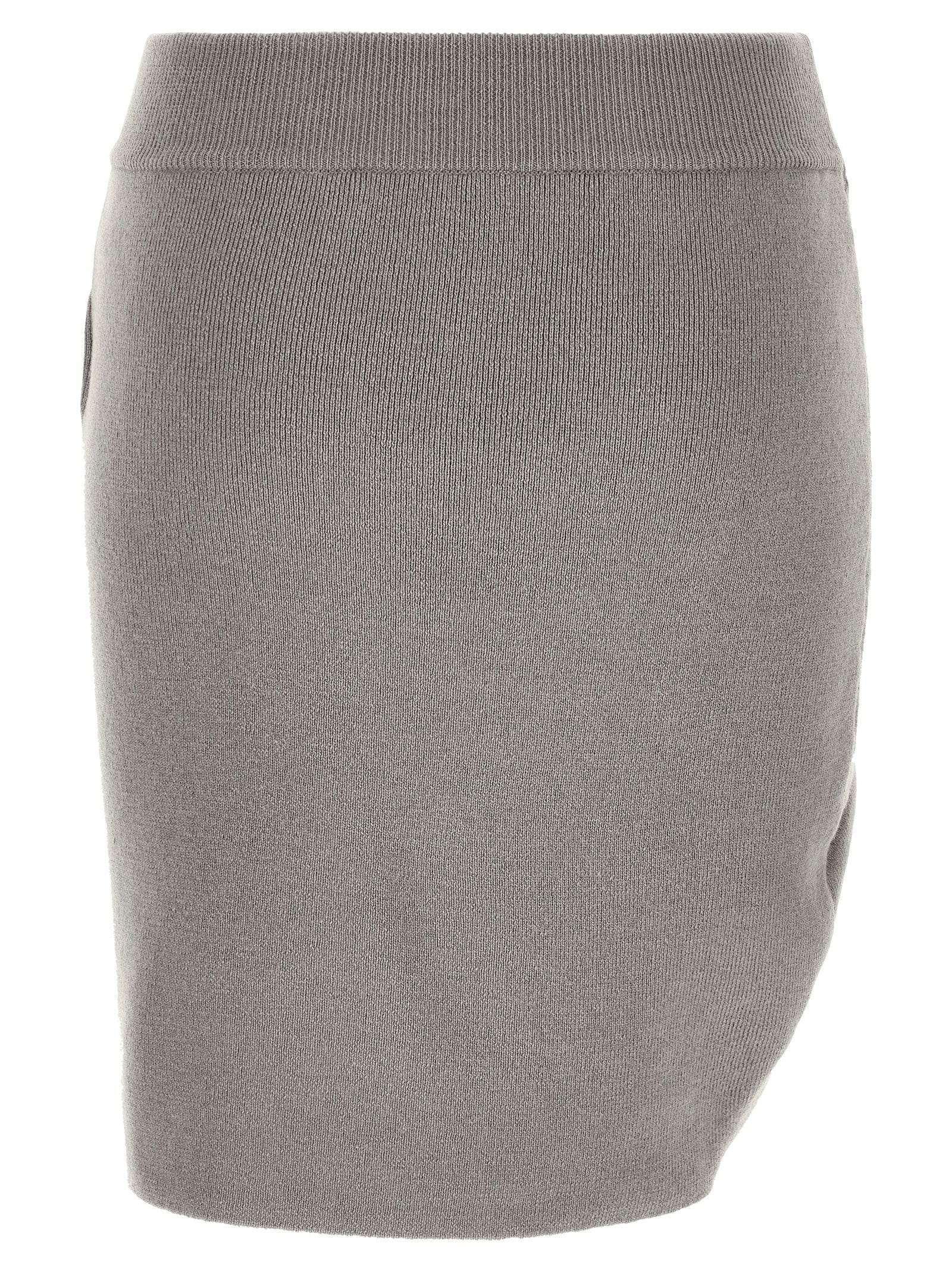 Giuseppe Di Morabito Gray Virgin Wool Long Skirt