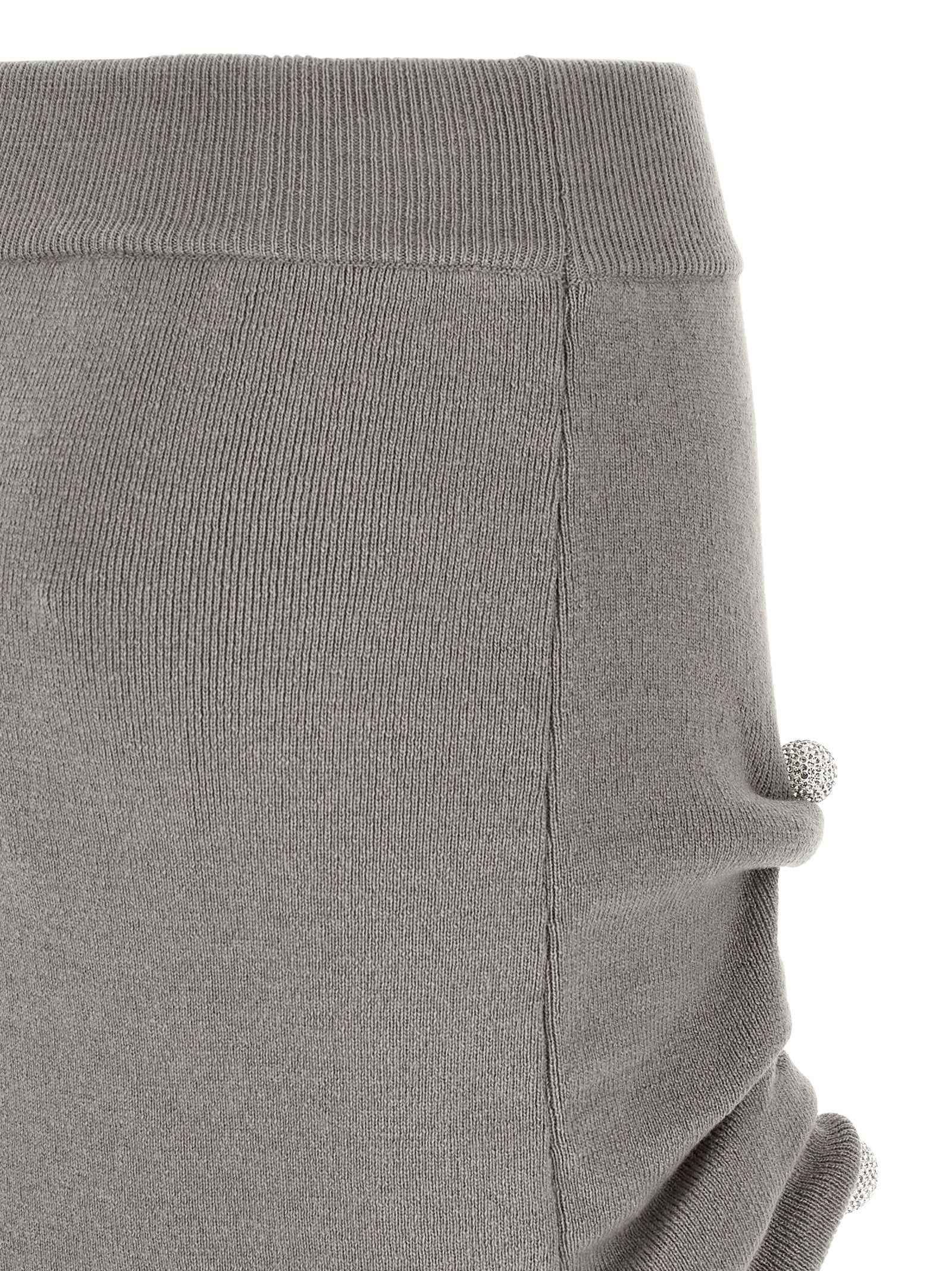Giuseppe Di Morabito Gray Virgin Wool Long Skirt