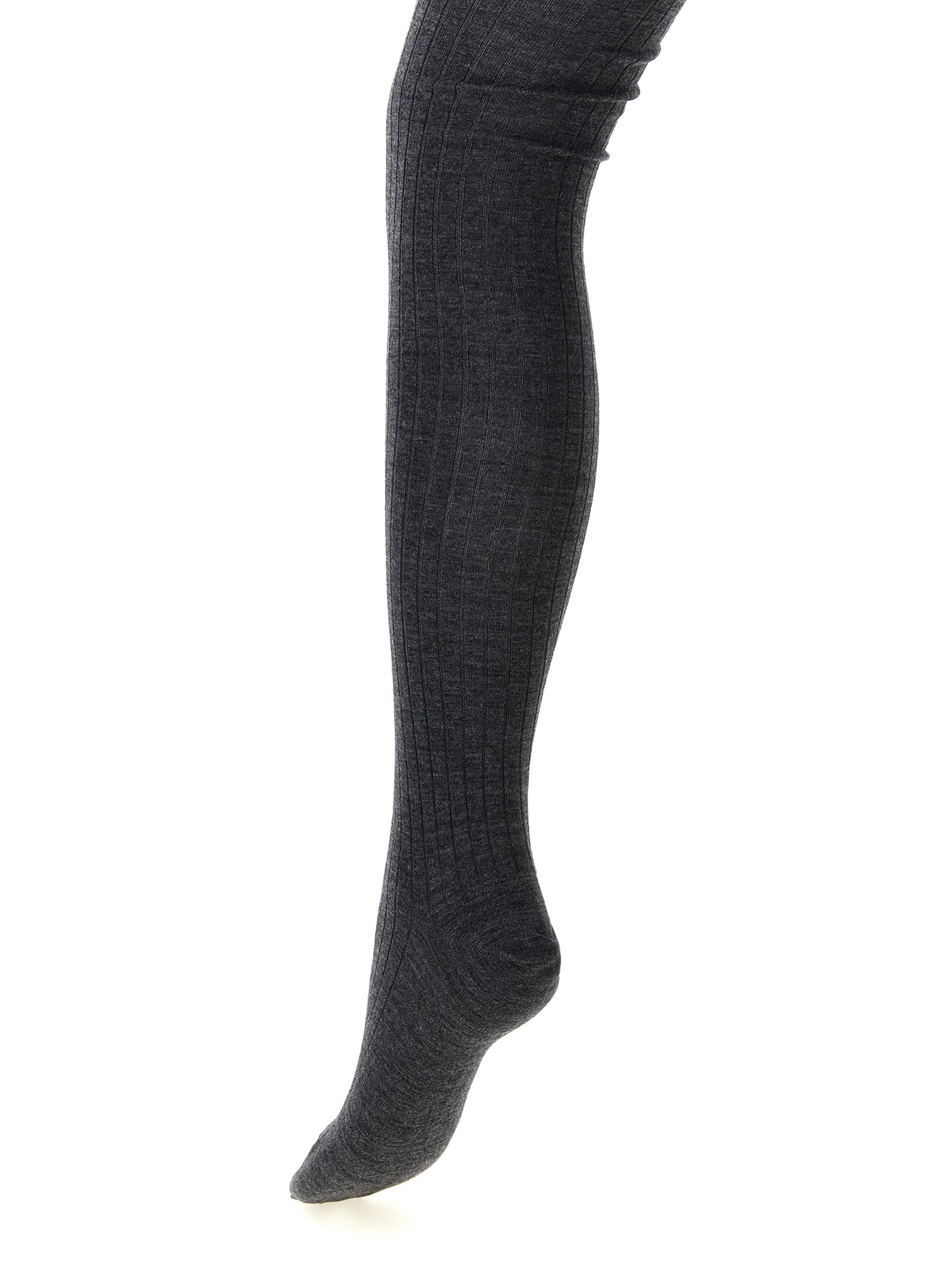 Jil Sander Gray Wool Socks