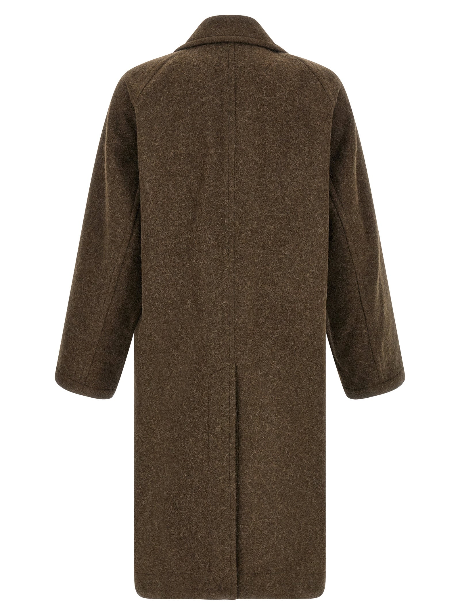 Lemaire Brown Wool Coat