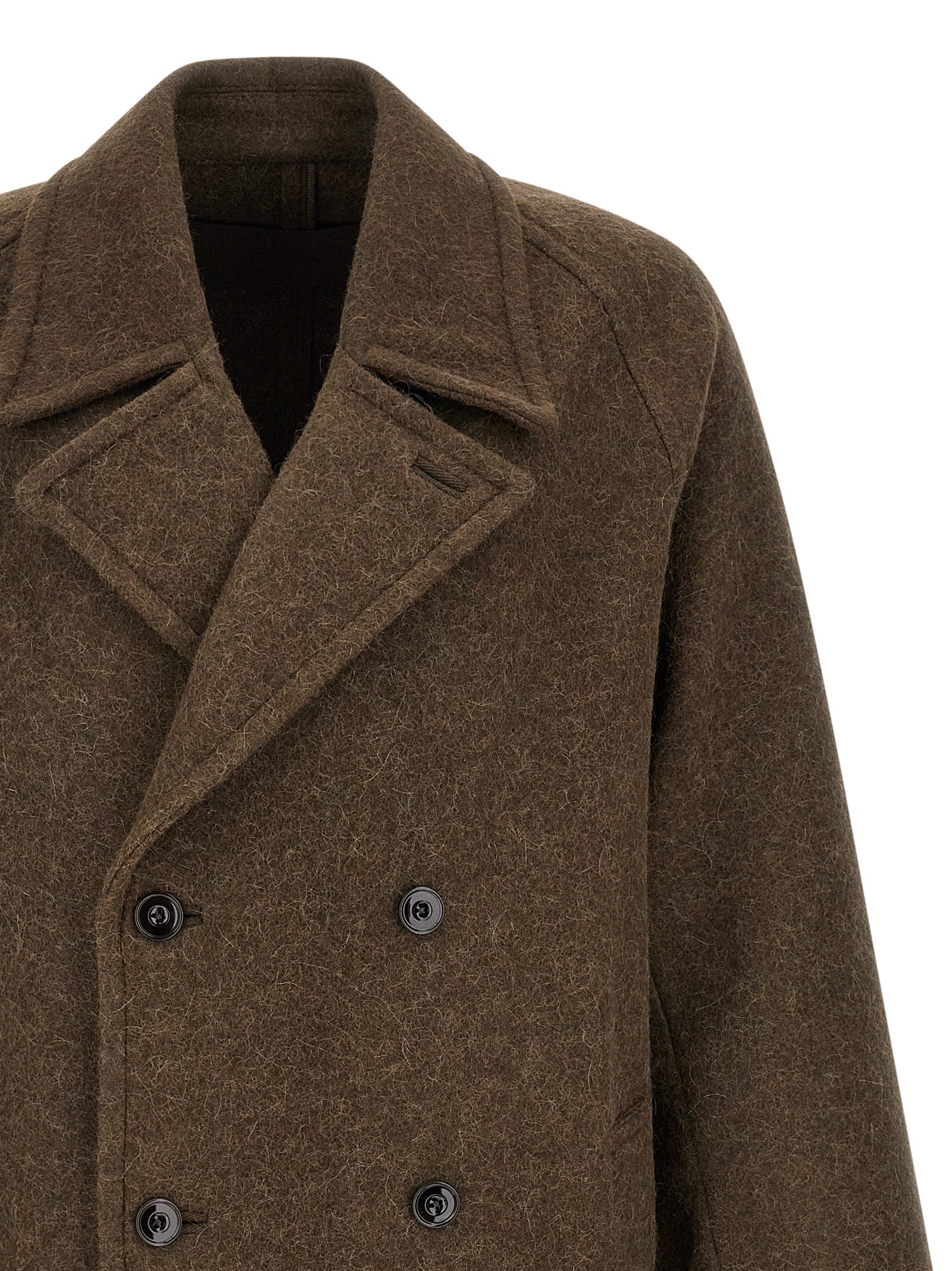 Lemaire Brown Wool Coat