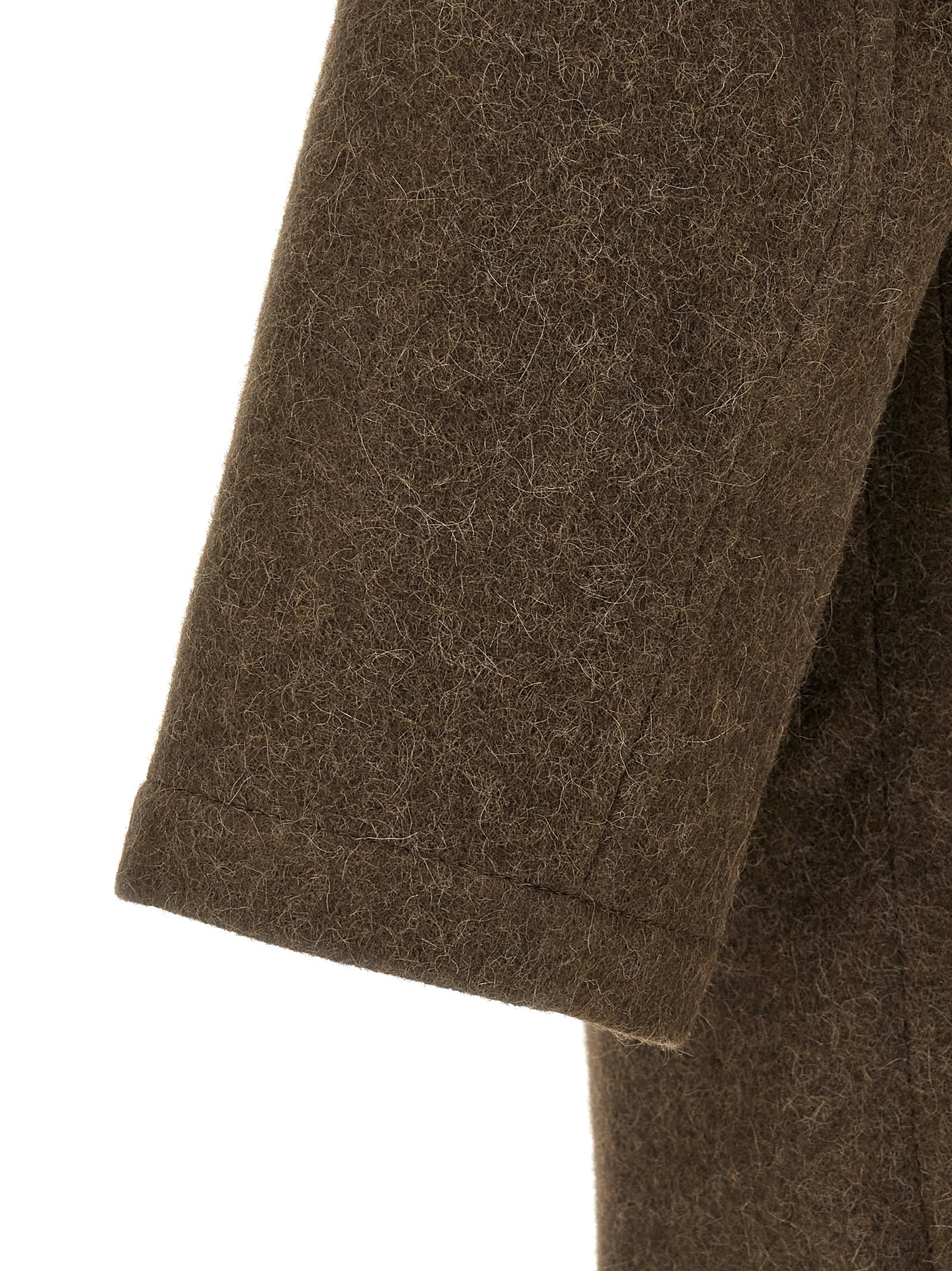 Lemaire Brown Wool Coat