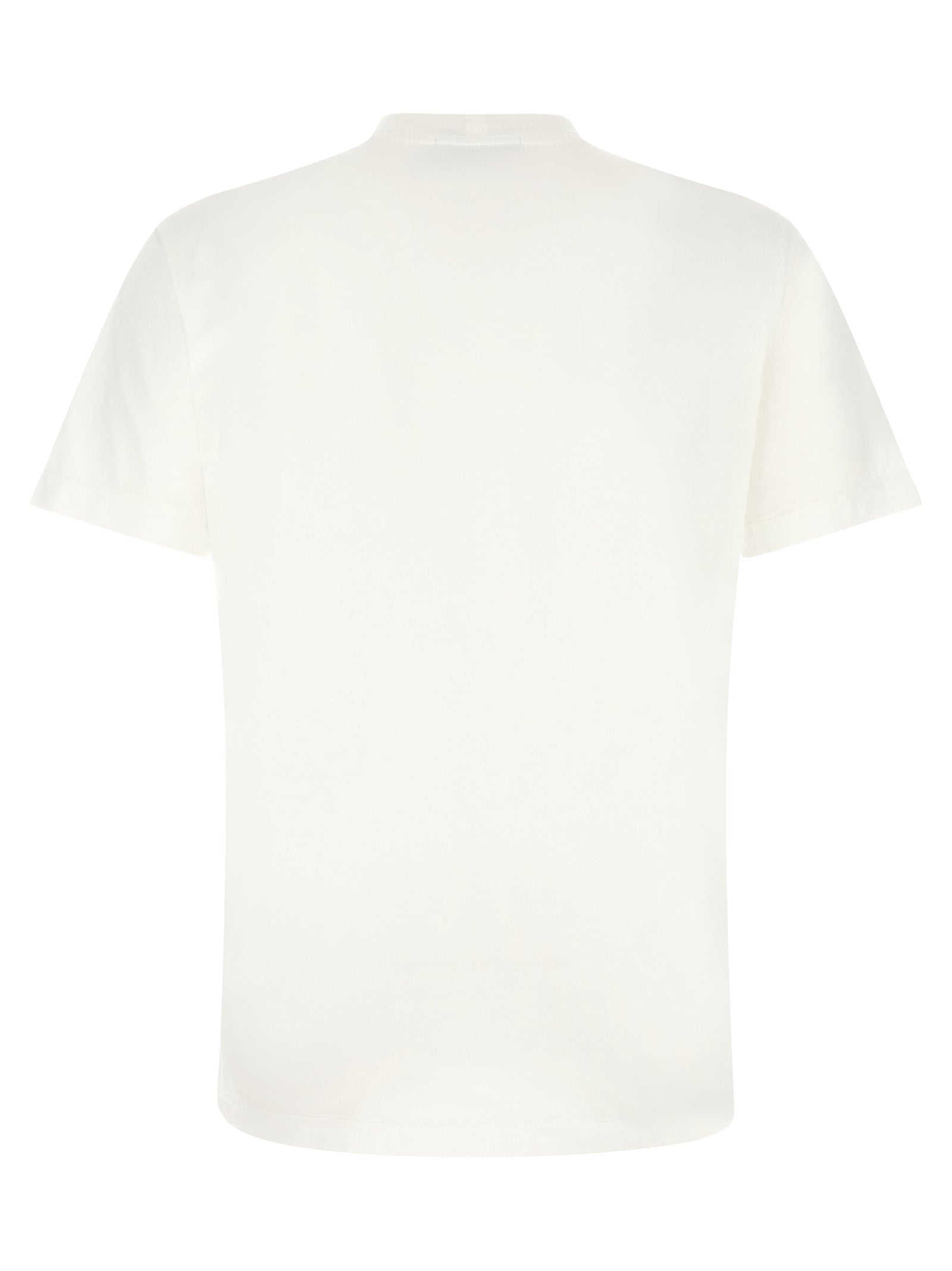 Stone Island White Cotton T-Shirt