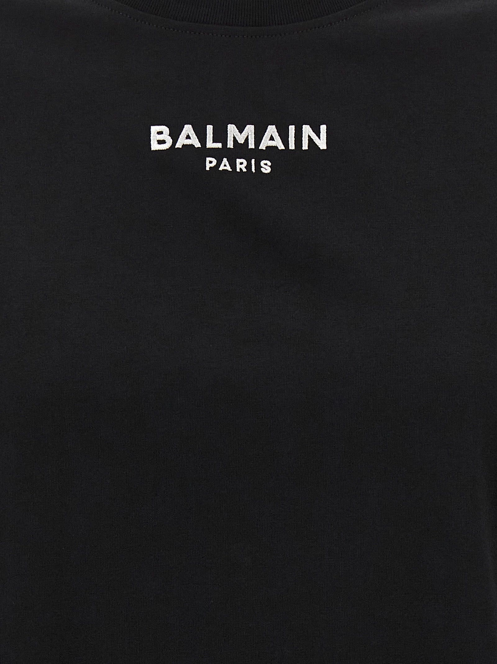 Balmain Black Cotton T-Shirt