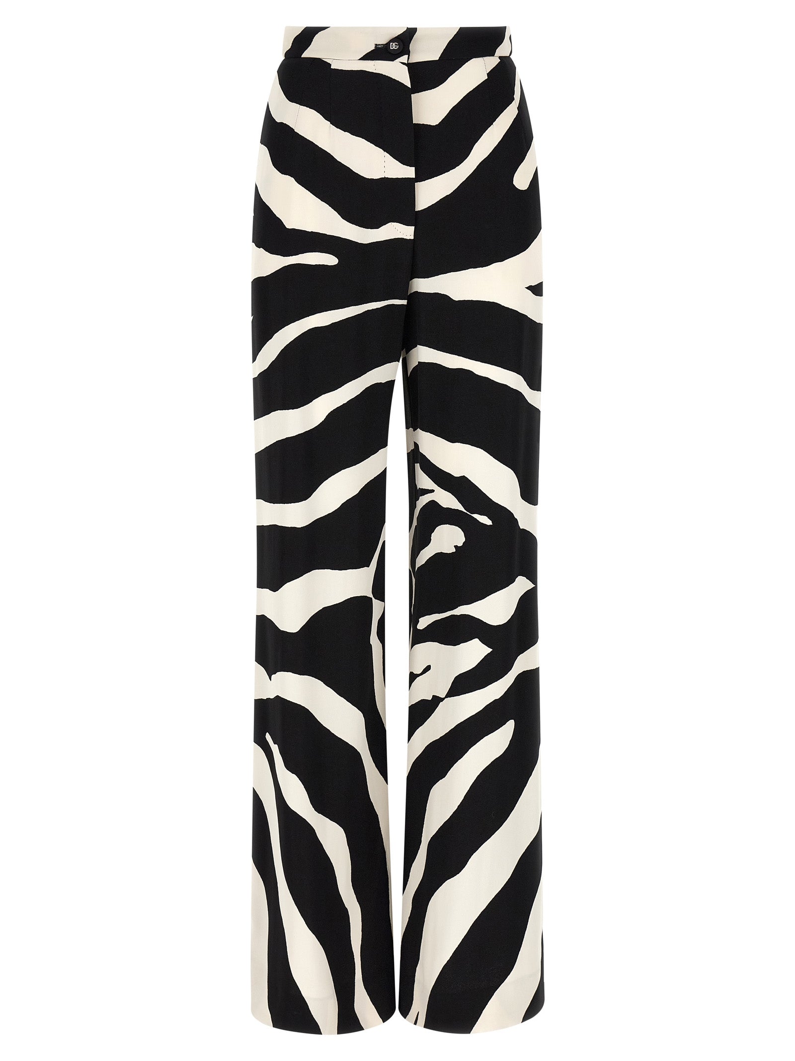 Dolce & Gabbana Bicolor Viscose Casual Pants