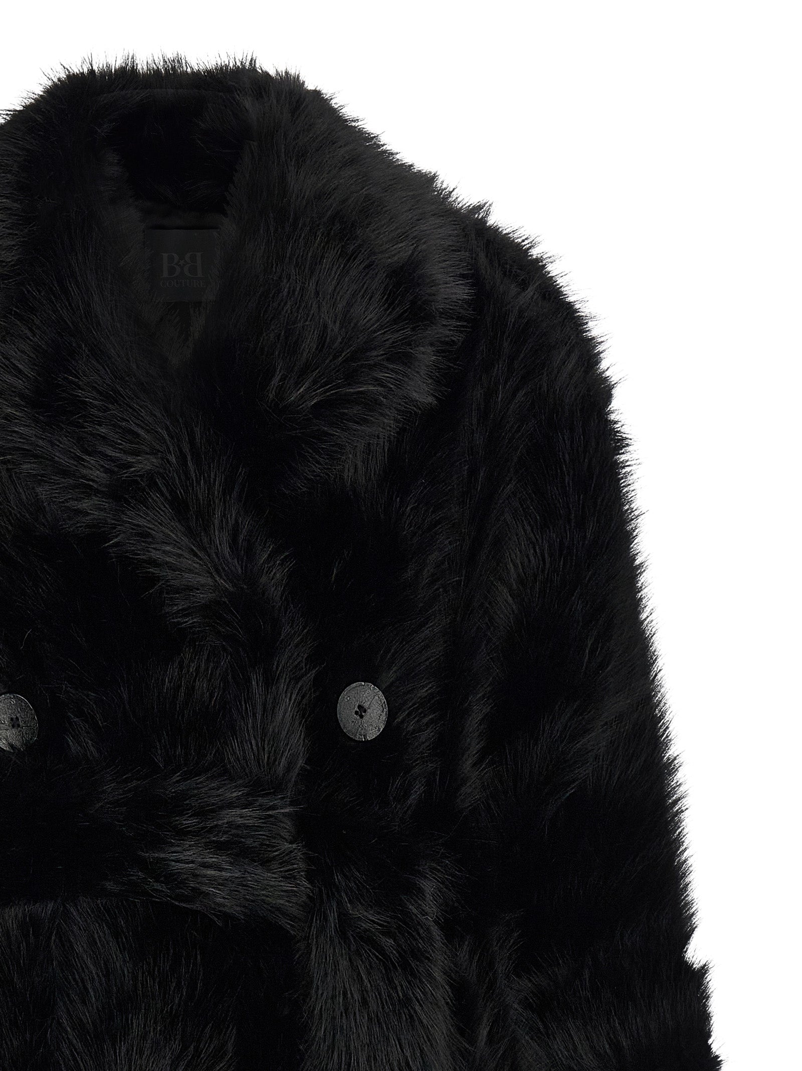 B&B COUTURE Black Polyester Coat