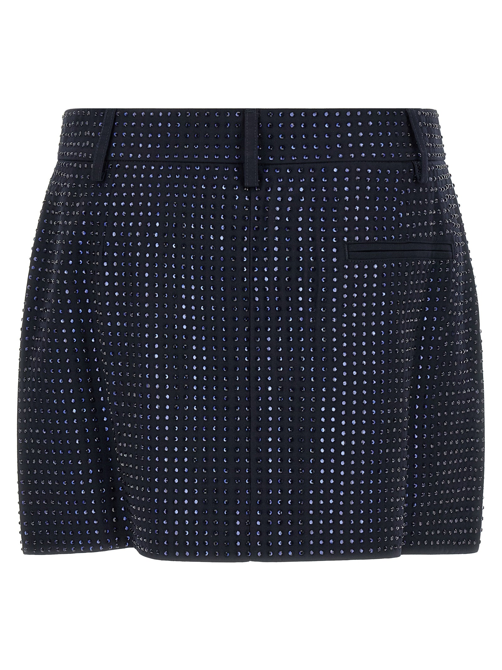 PINKO Blue Polyester Long Skirt