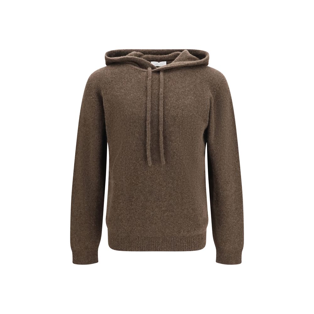 Roberto Collina Brown Wool Oves Aries Hoodie