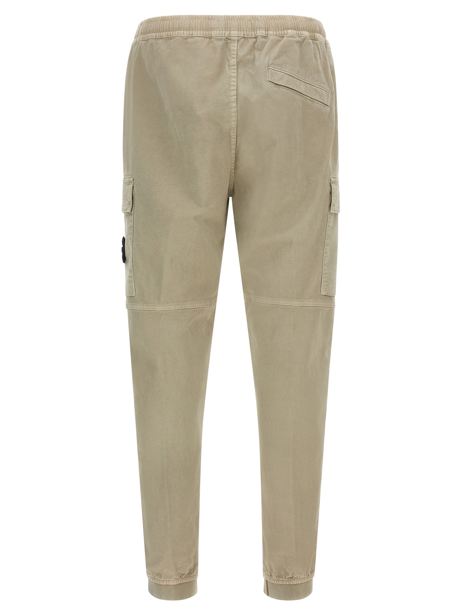 Stone Island Beige Cotton Cargo Pants