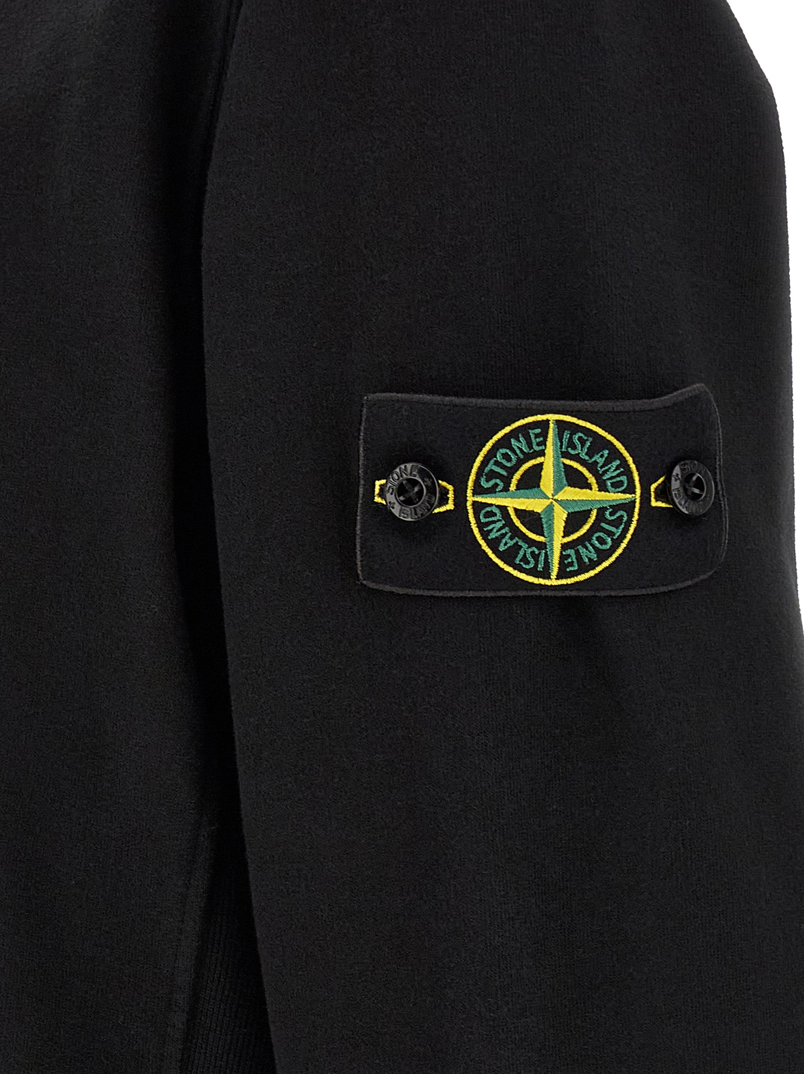 Stone Island Black Cotton Sweatshirt