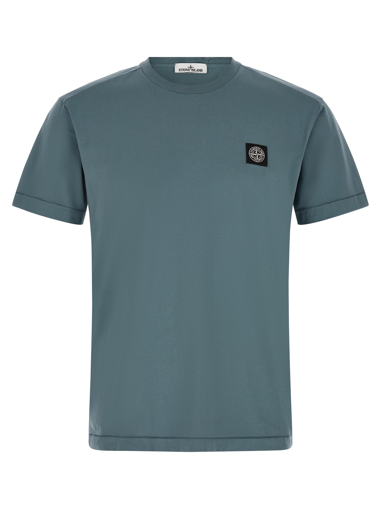 Stone Island Blue Cotton T-Shirt