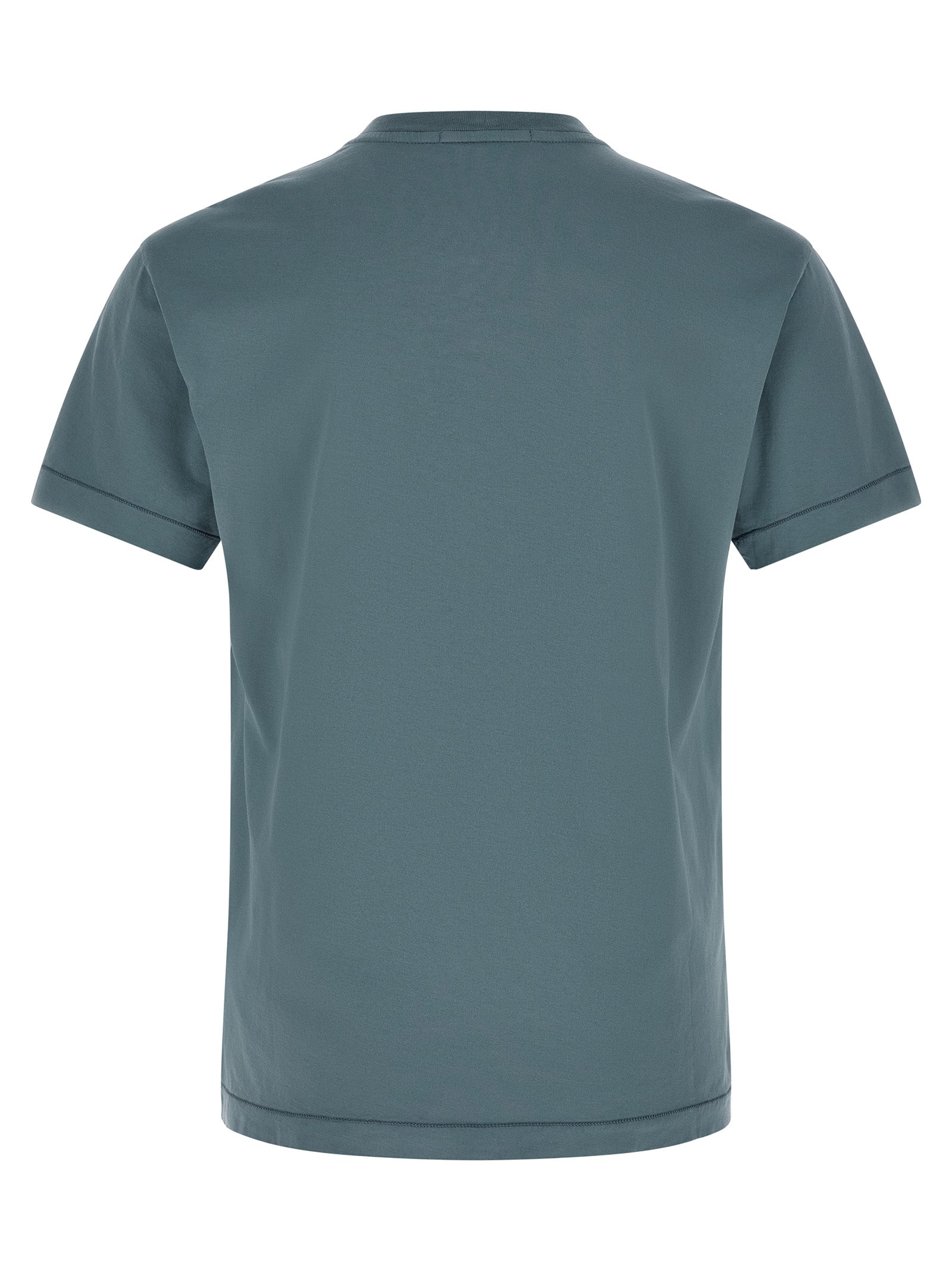 Stone Island Blue Cotton T-Shirt