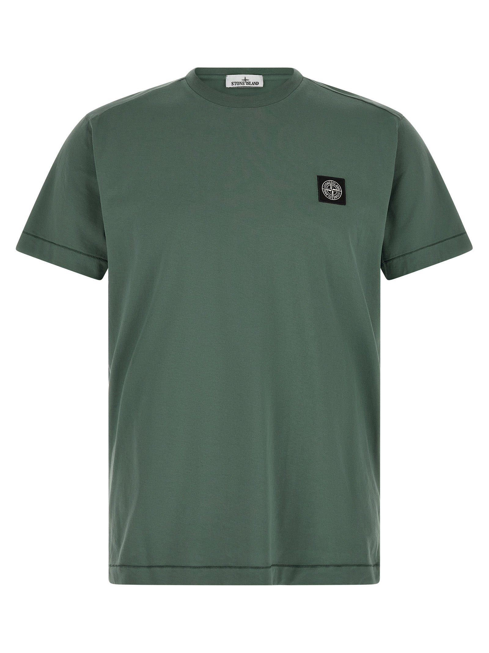Stone Island Bicolor Cotton T-Shirt