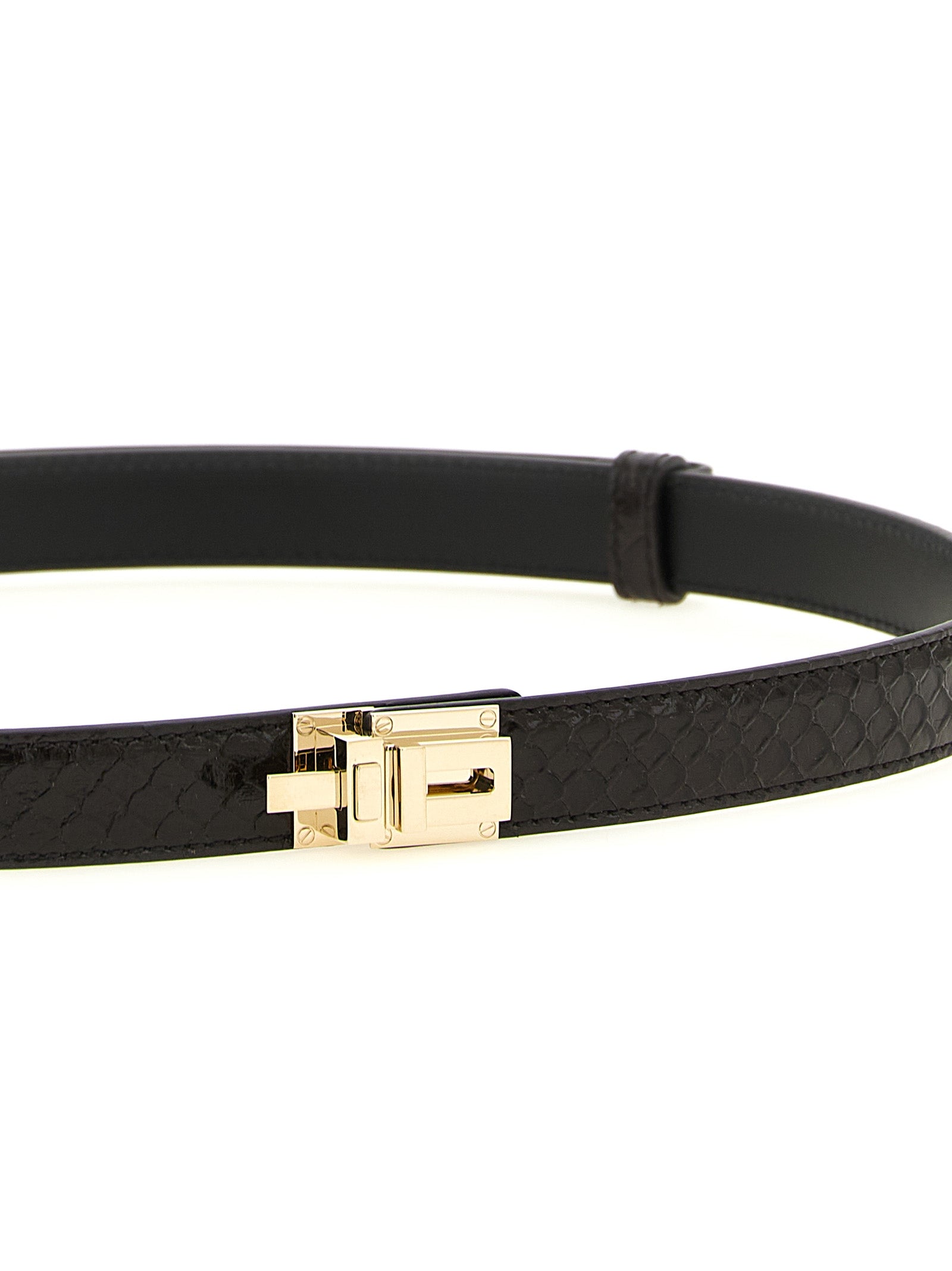 Tom Ford Brown Calfskin Regular Belt