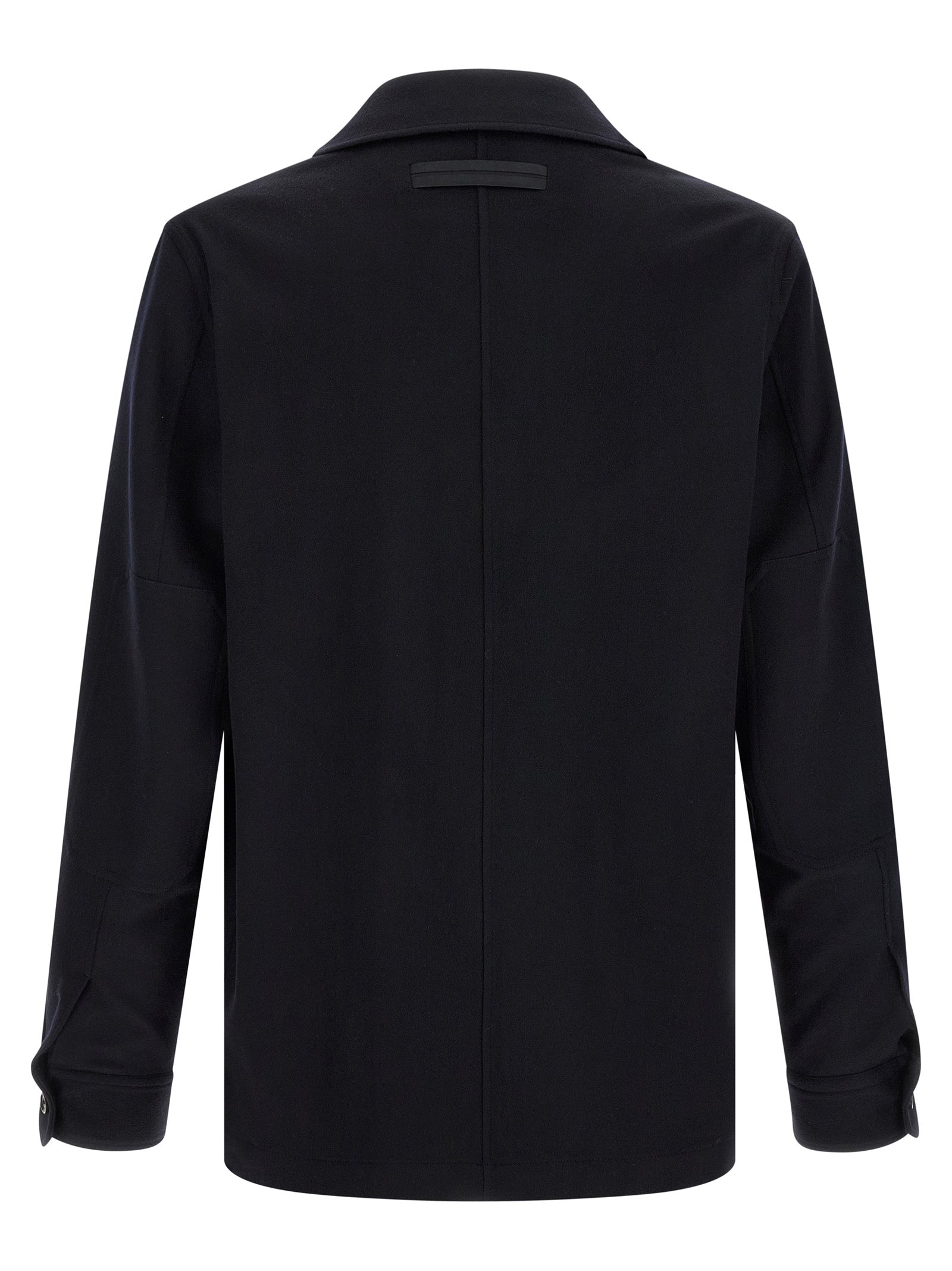 ZEGNA Blue Wool Blouse