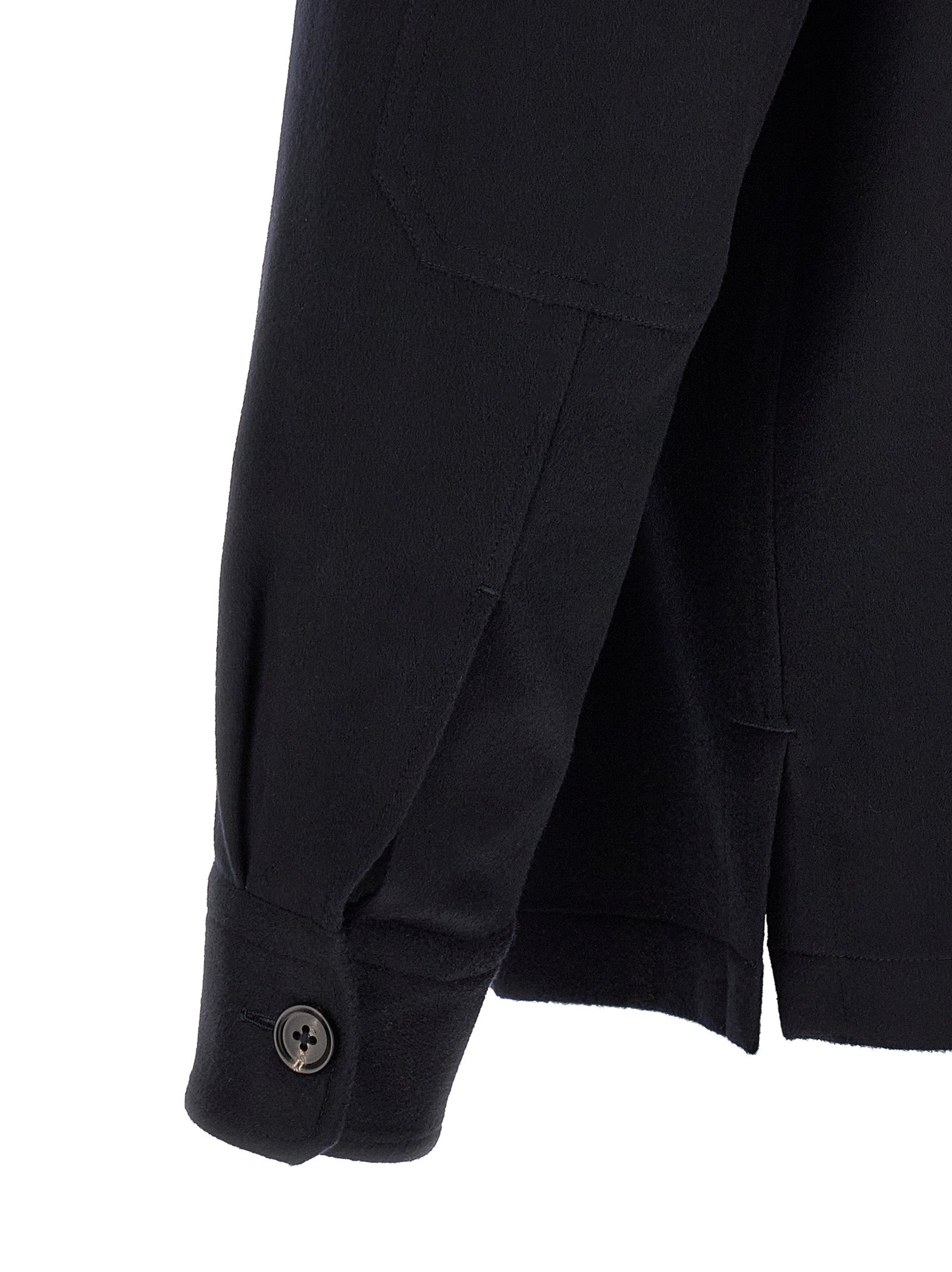 ZEGNA Blue Wool Blouse