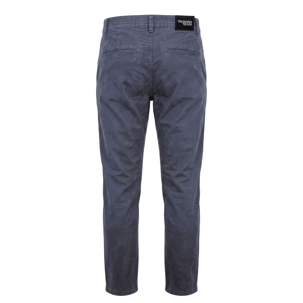 Trussardi Jeans Blue Cotton Men Pant