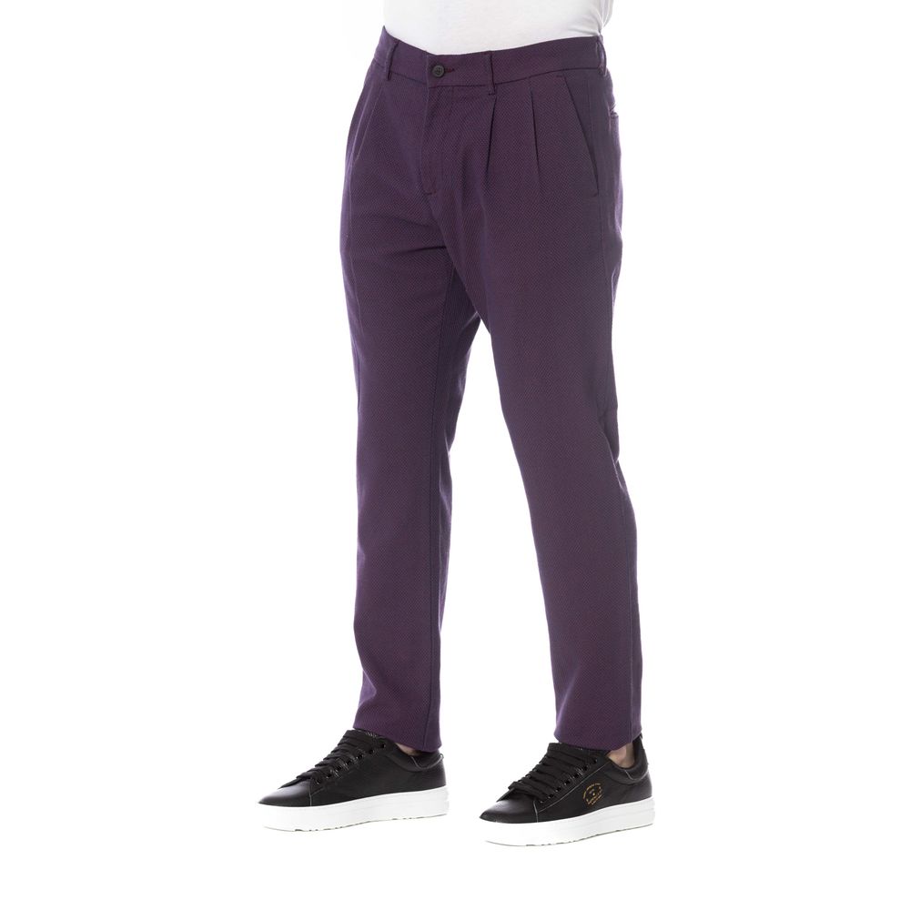 Trussardi Jeans Red Cotton Men's Pant