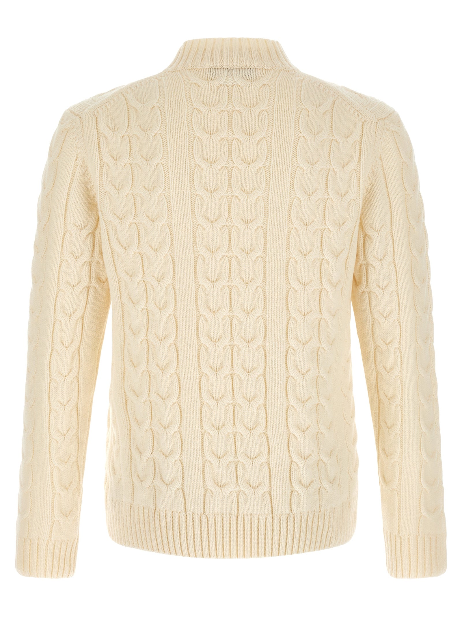 ZANONE White Virgin Wool Cardigan