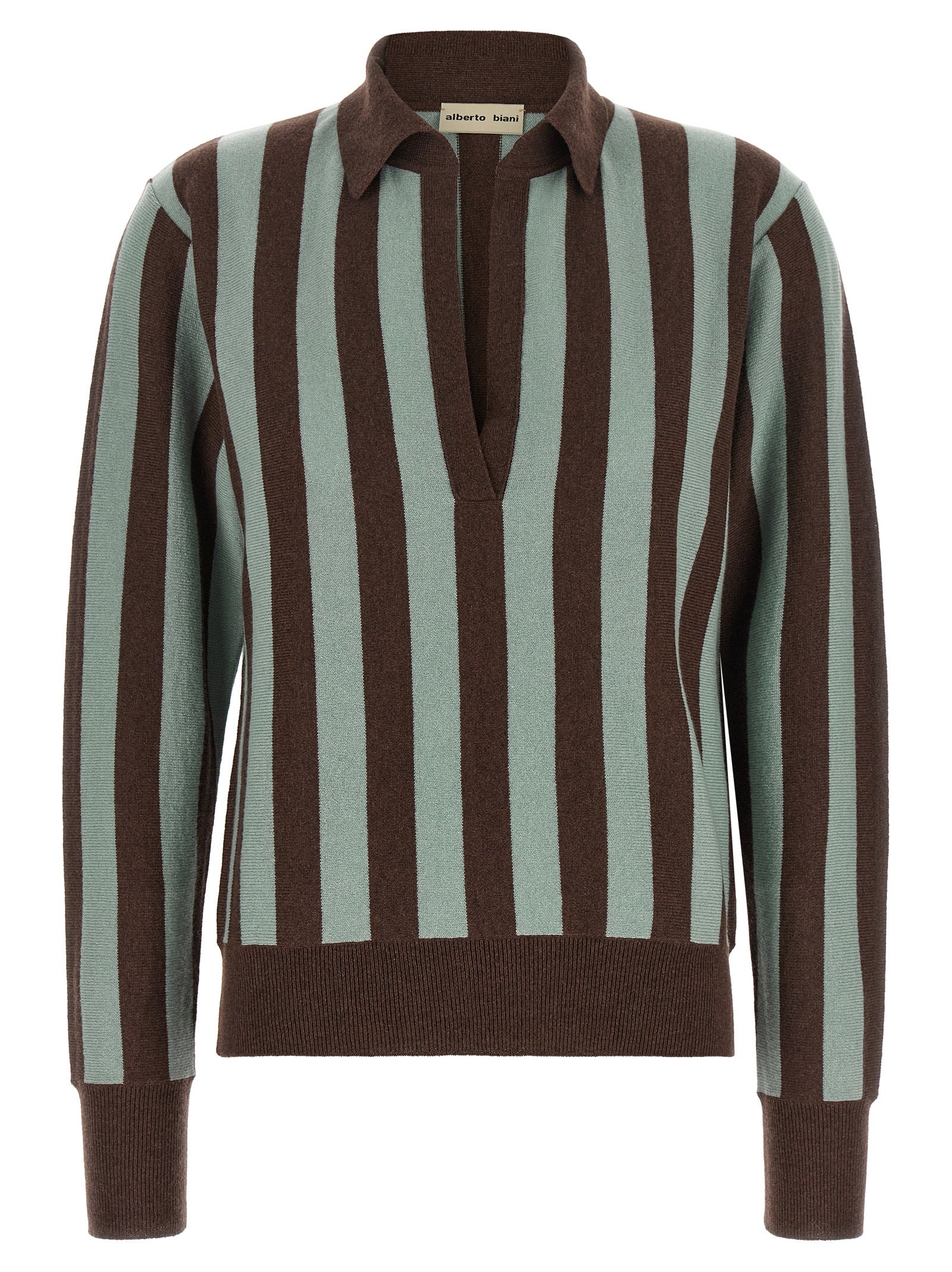 Alberto Biani Multicolor Cashmere Polo Shirt