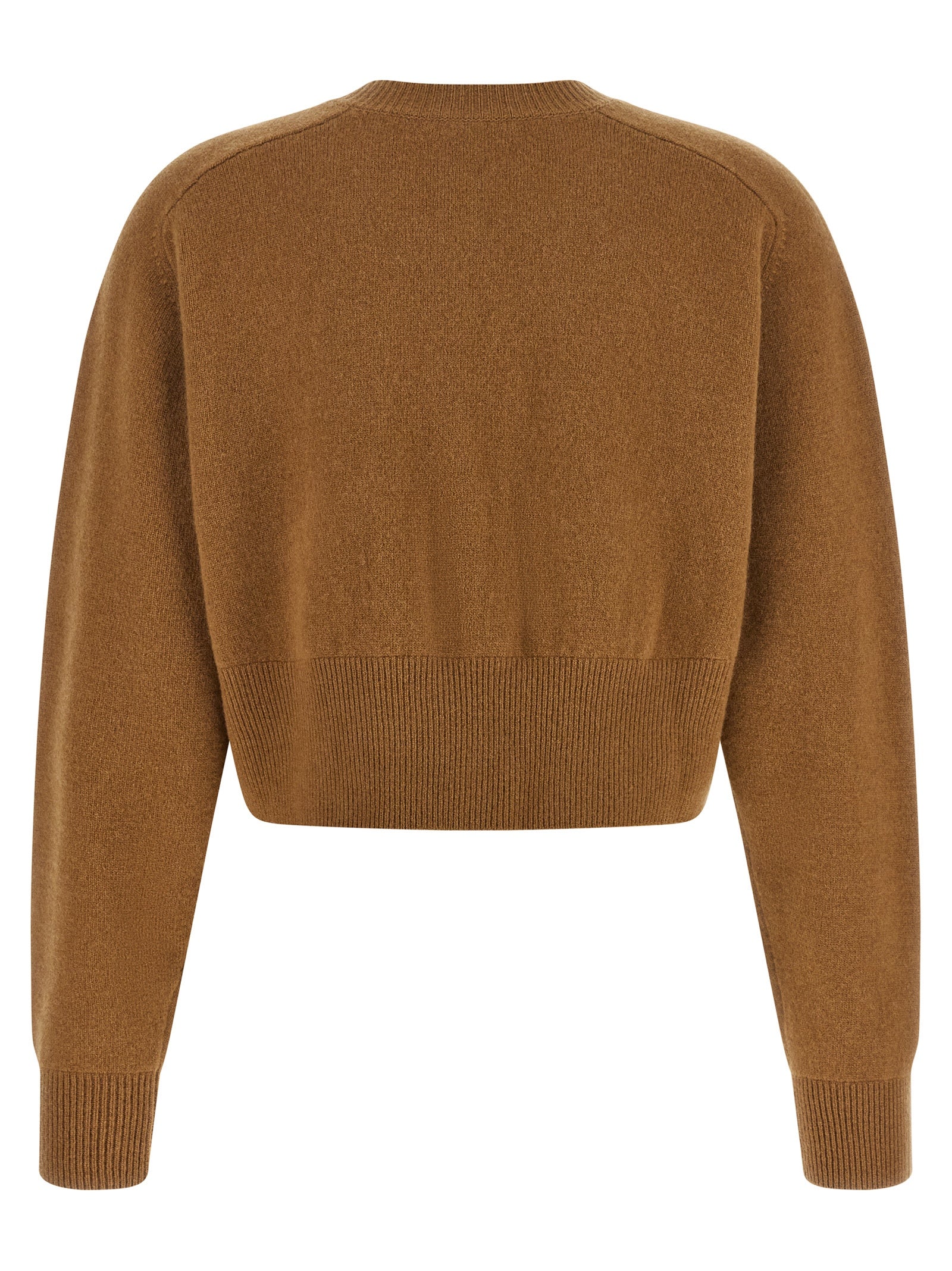 Elisabetta Franchi Brown Wool Cardigan