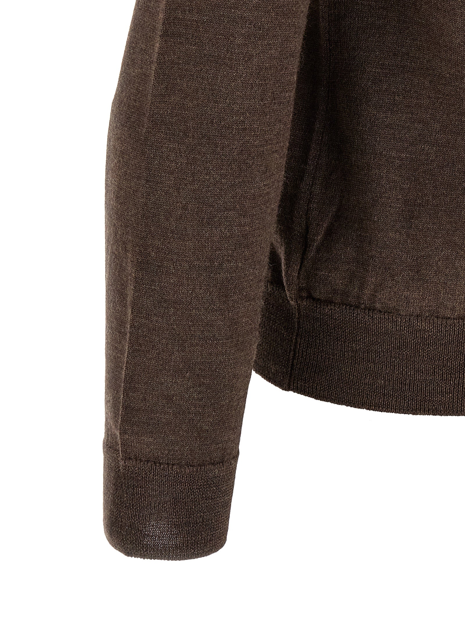 ZANONE Brown Virgin Wool Cardigan