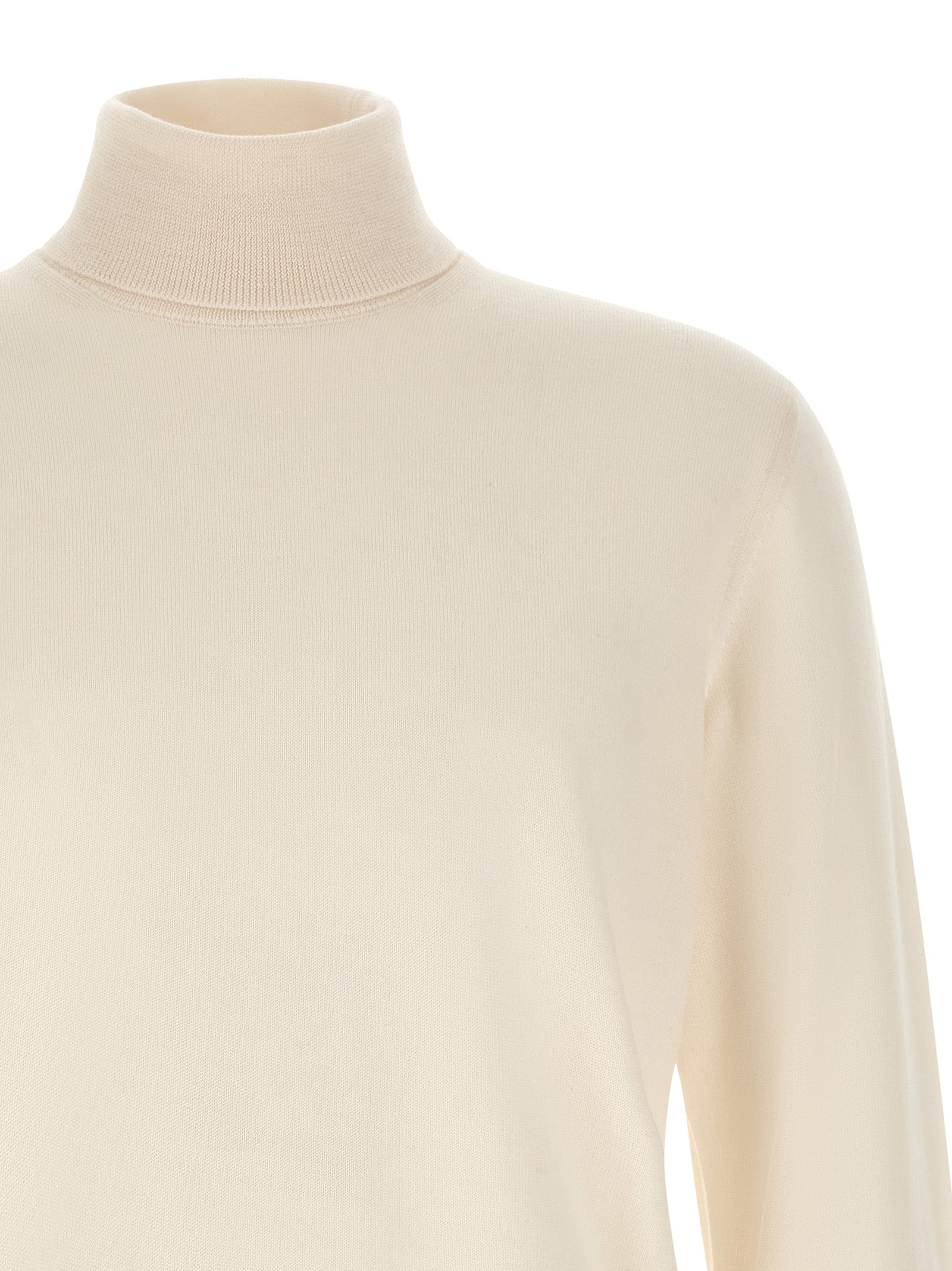 ZANONE White Virgin Wool Cardigan