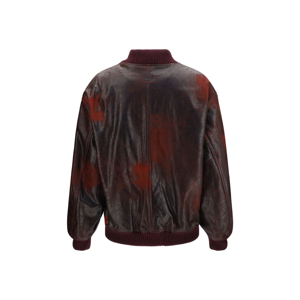 Valstar Bordeaux Leather Bomber