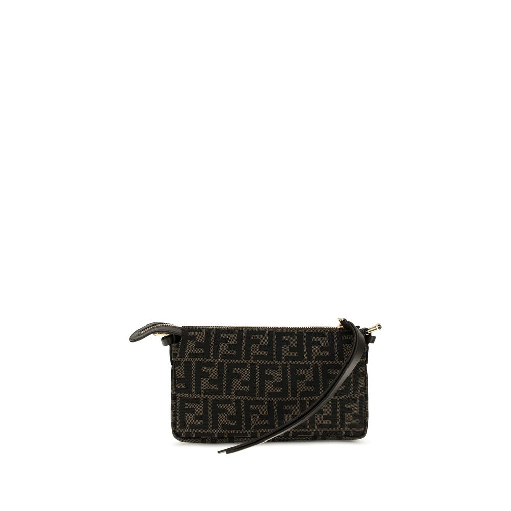 Fendi Brown Polyester Shoulder Bag