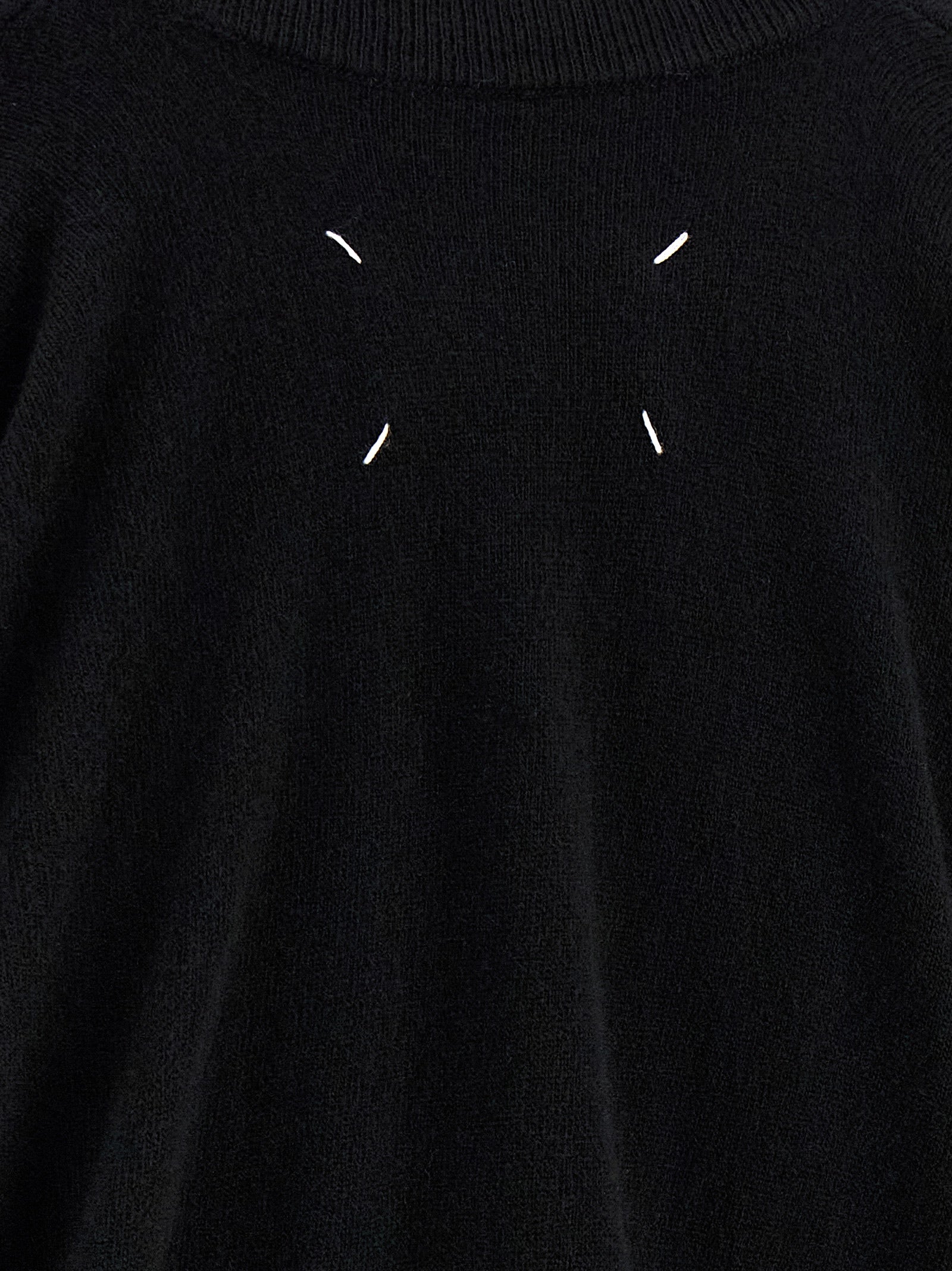 Maison Margiela Black Virgin Wool Cardigan