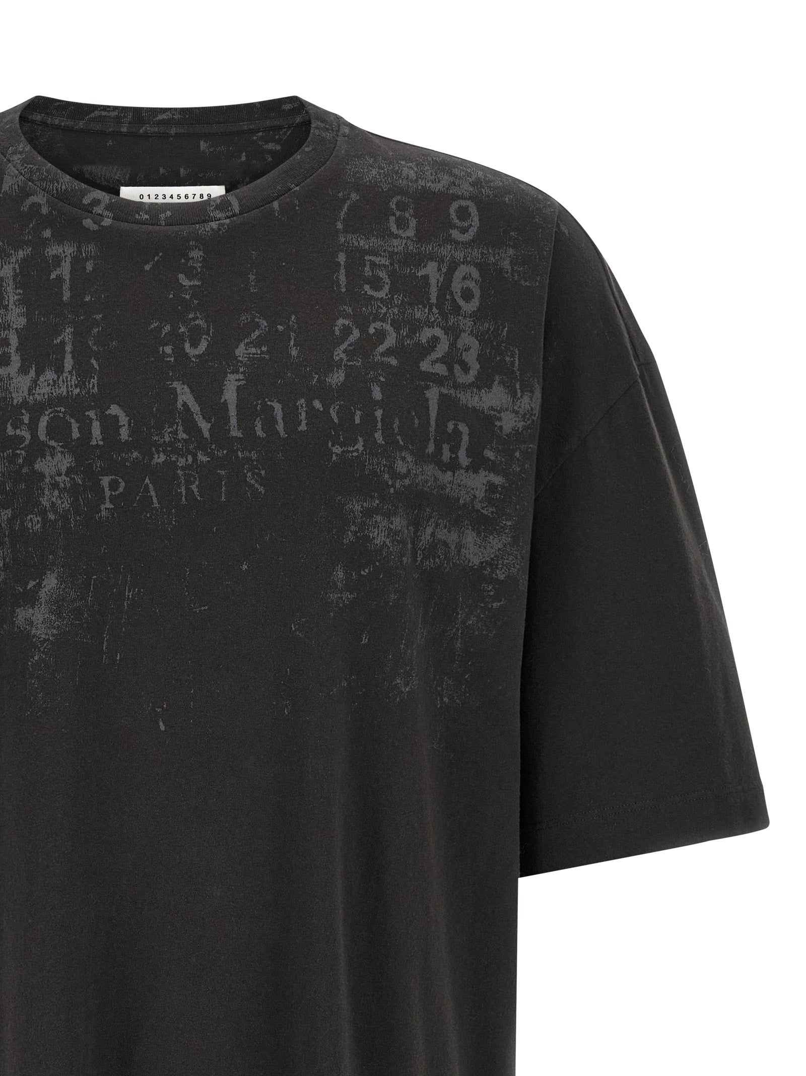 Maison Margiela Black Cotton T-Shirt