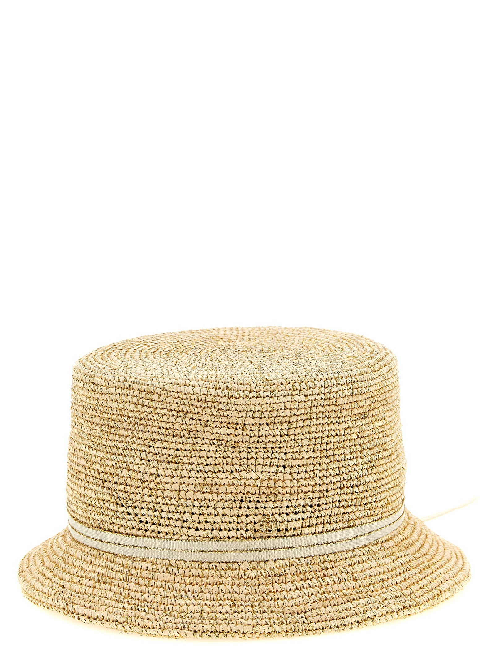 Maison Michel Beige Fabric Sunhat