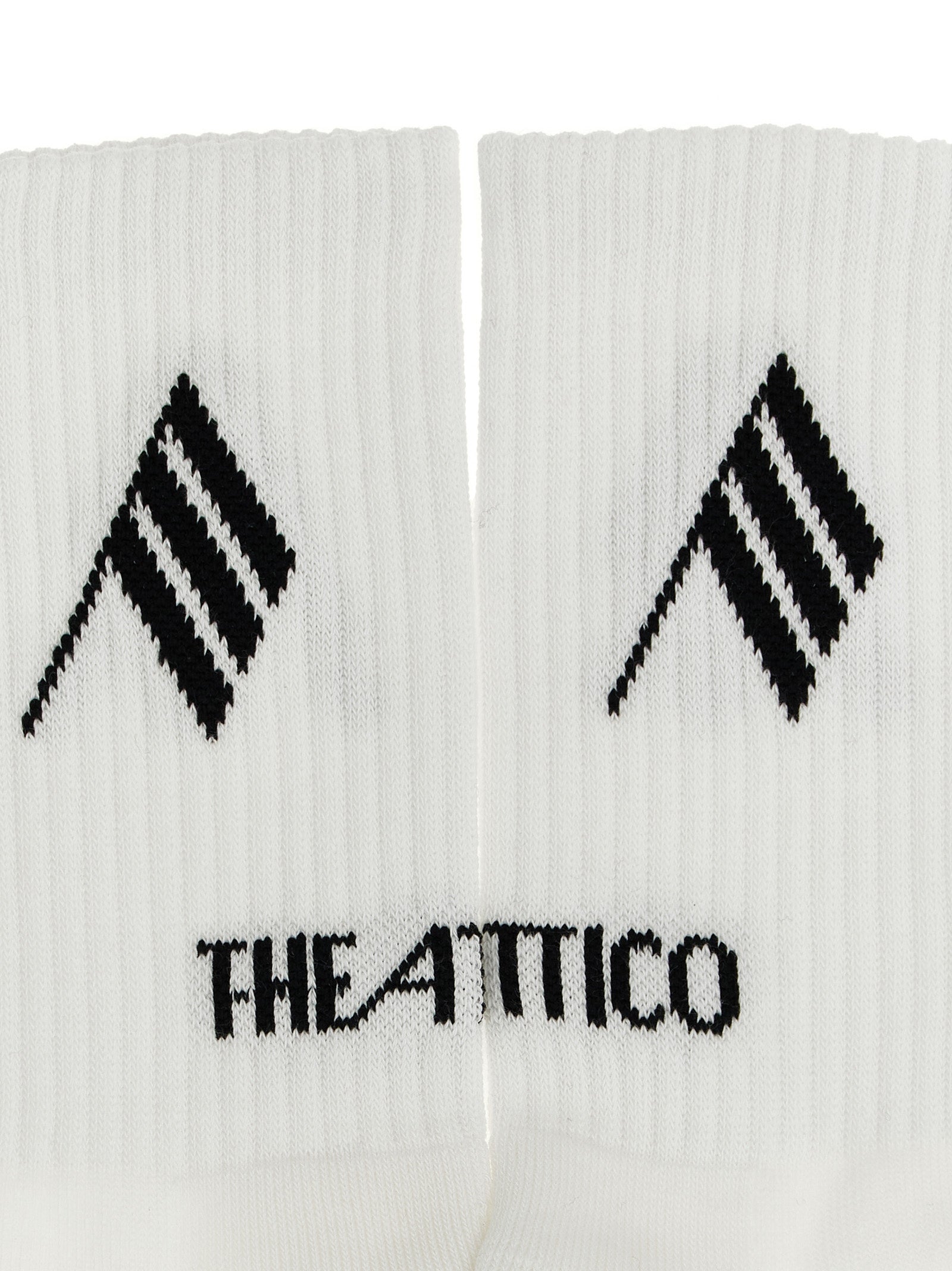 The Attico Bicolor Cotton Socks