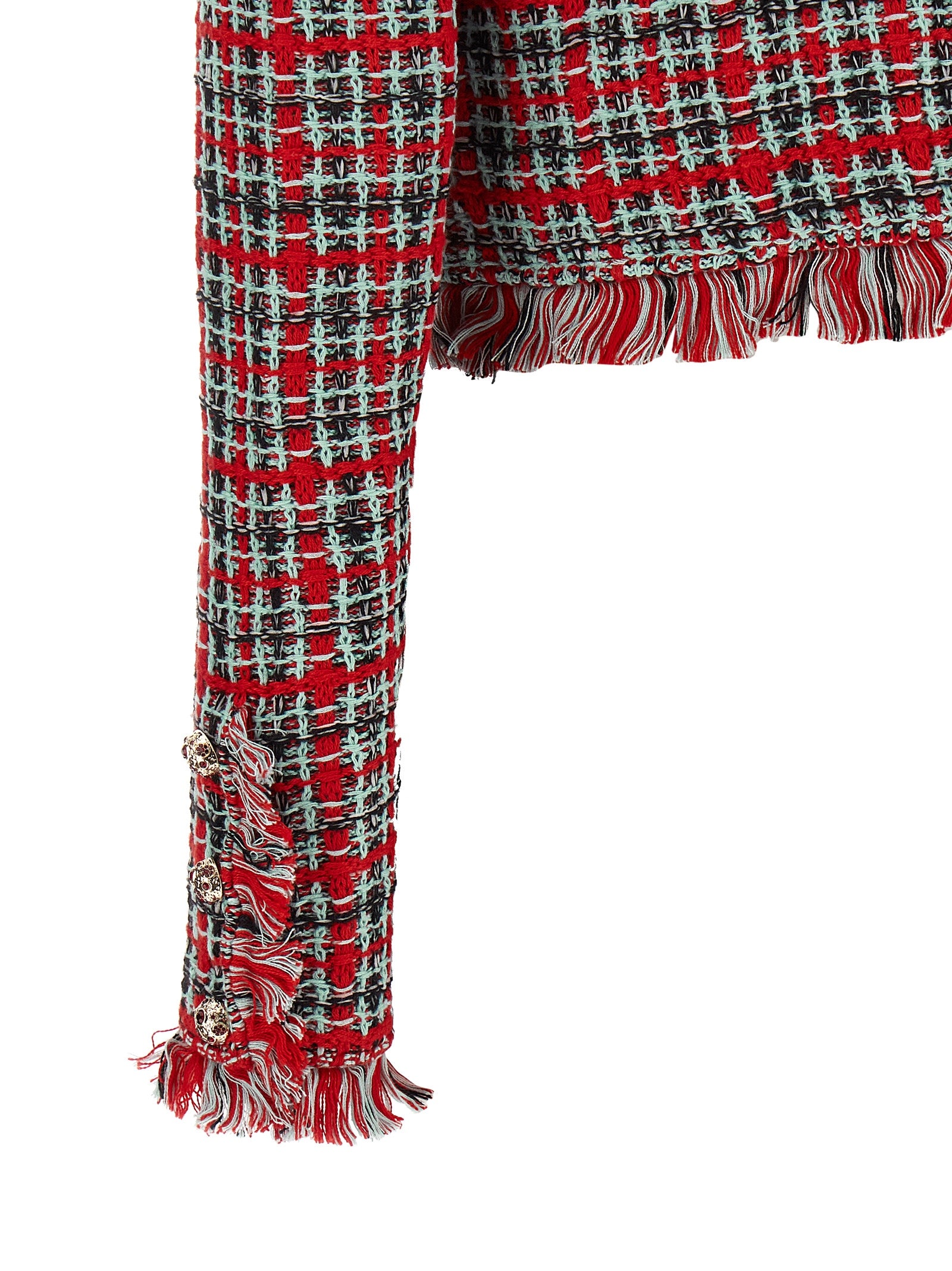 Self-Portrait Multicolor Cotton Full-Length Jacket