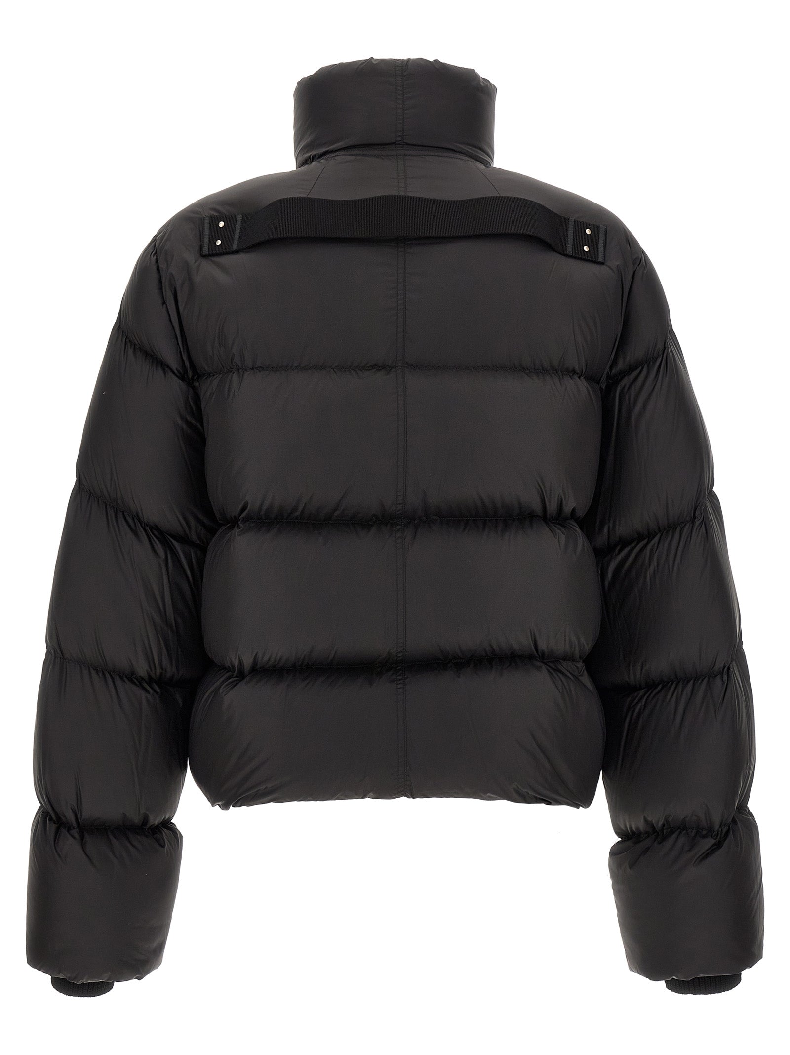 Rick Owens Black Nylon Full-Length Jacket