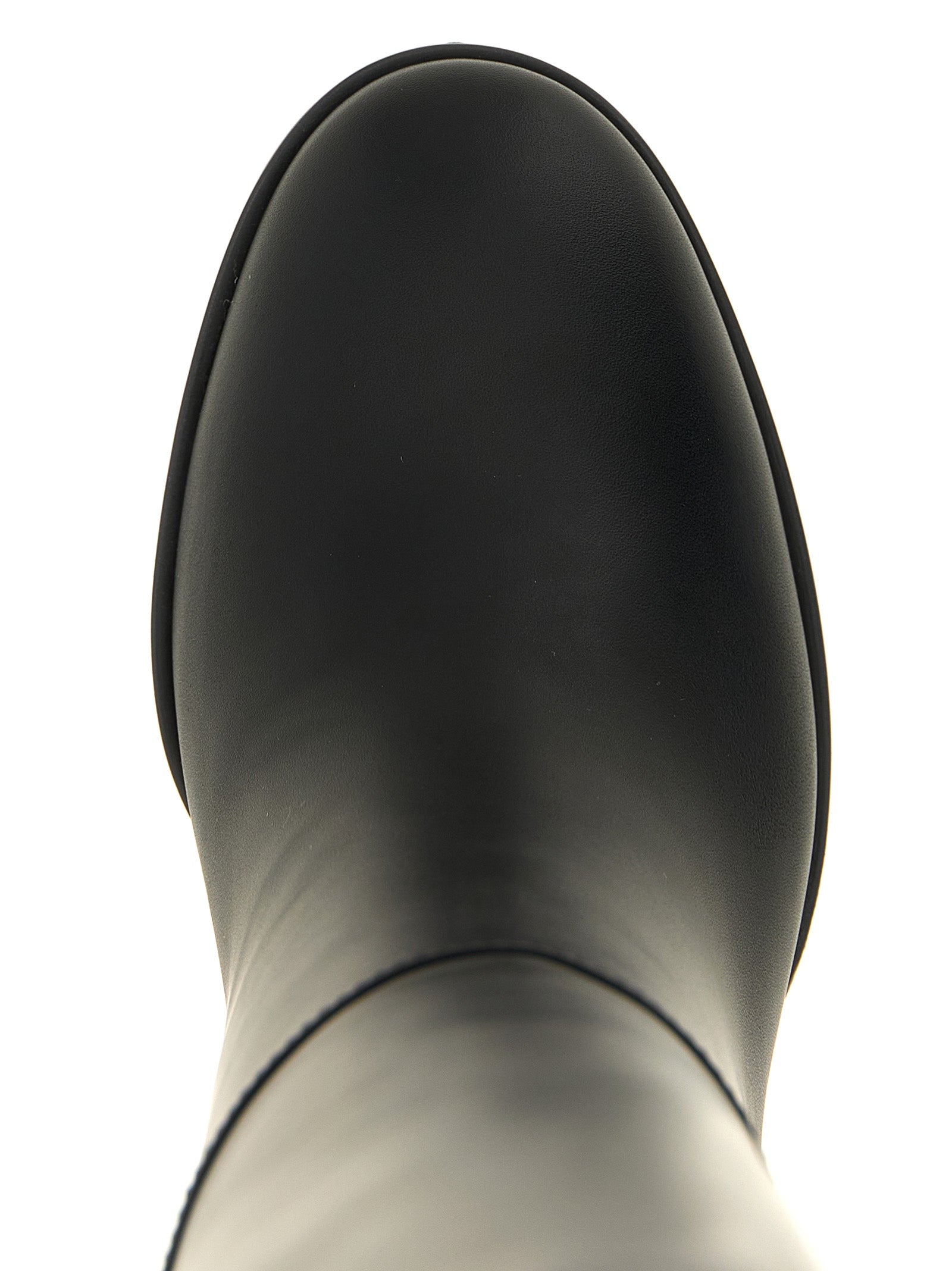 Gianvito Rossi Black Calfskin Over The Knee
