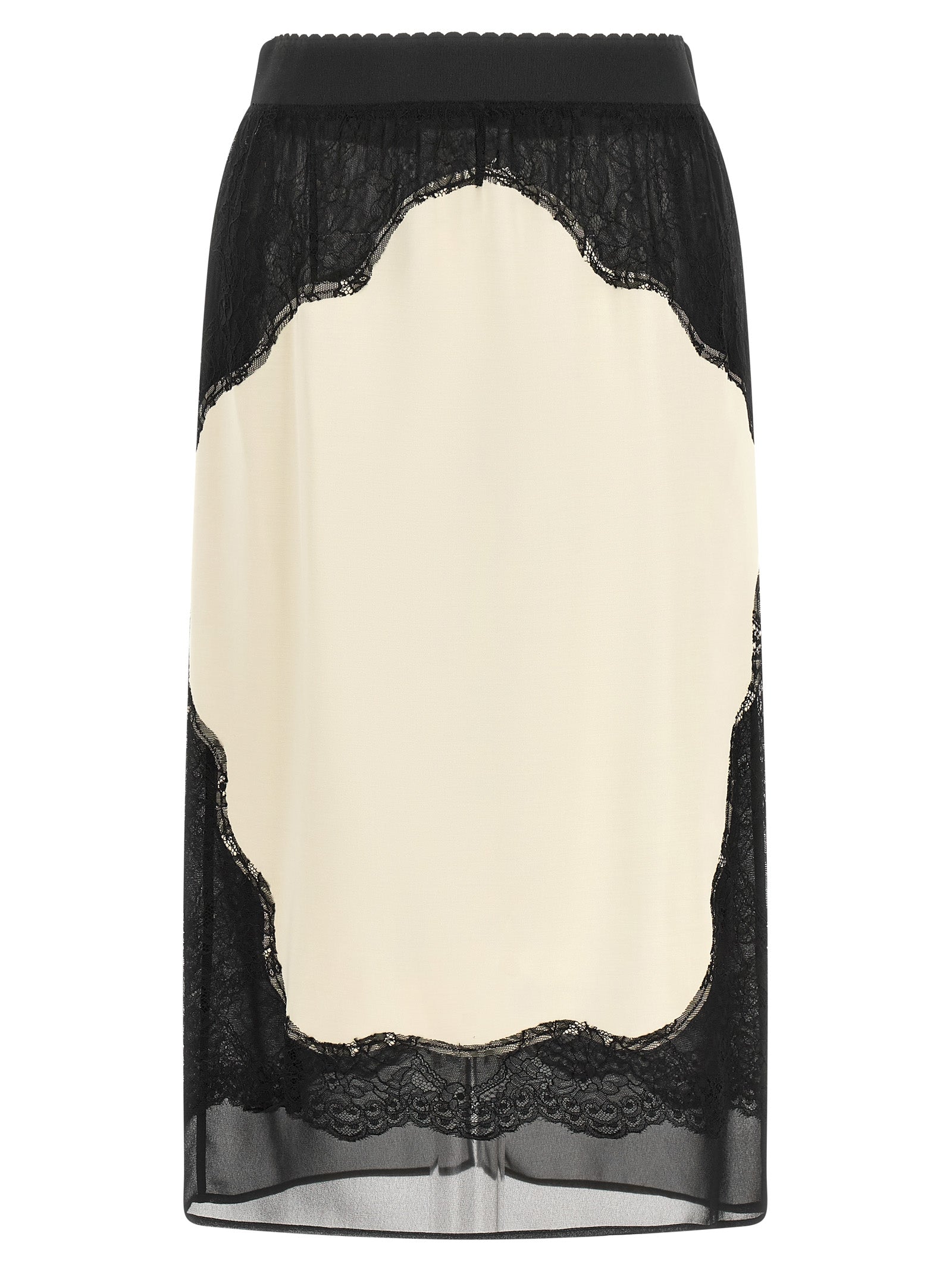 The Attico Bicolor Viscose Midi Skirt