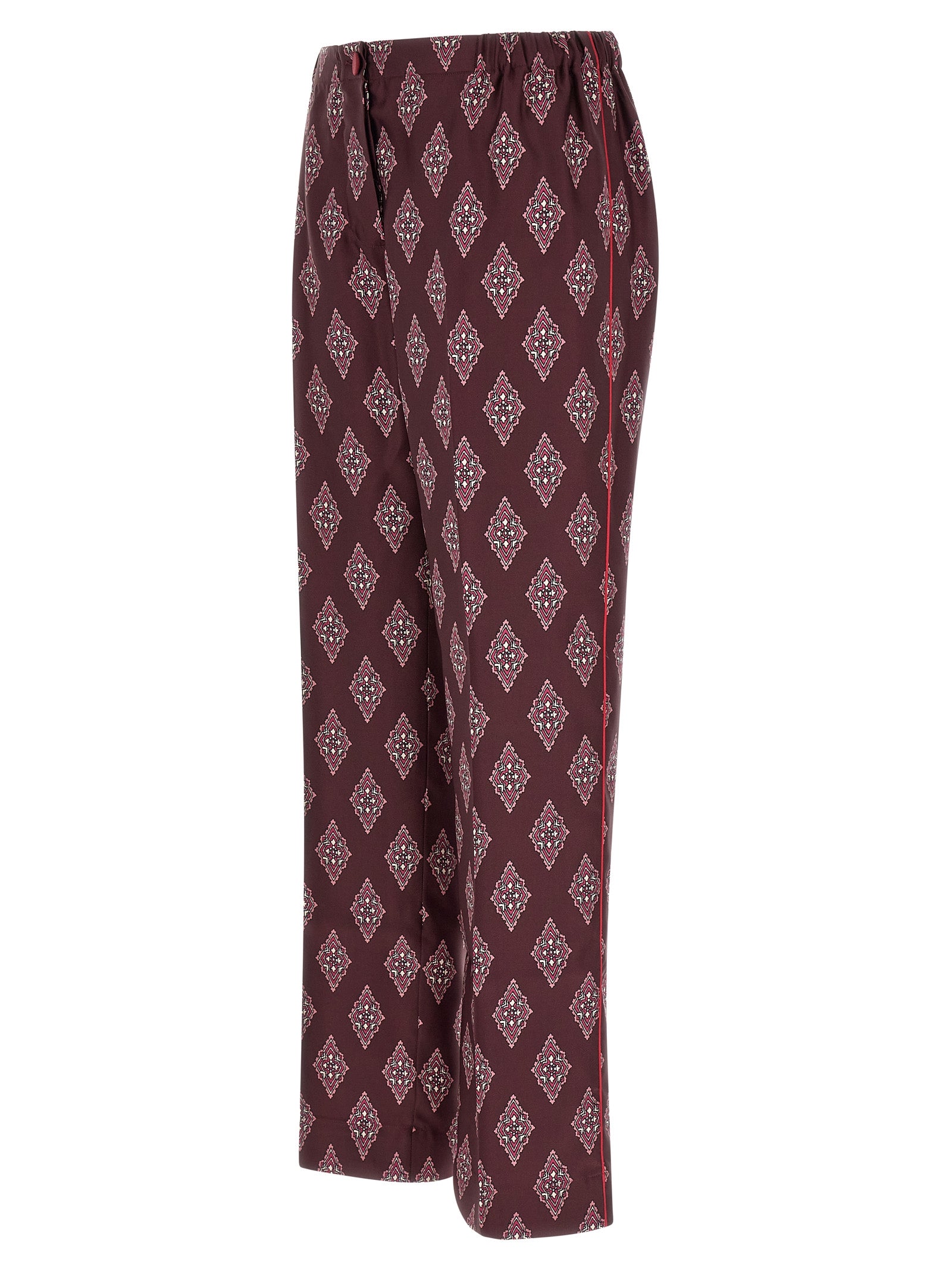 F.R.S. - FOR RESTLESS SLEEPERS Multicolor Silk Casual Pants