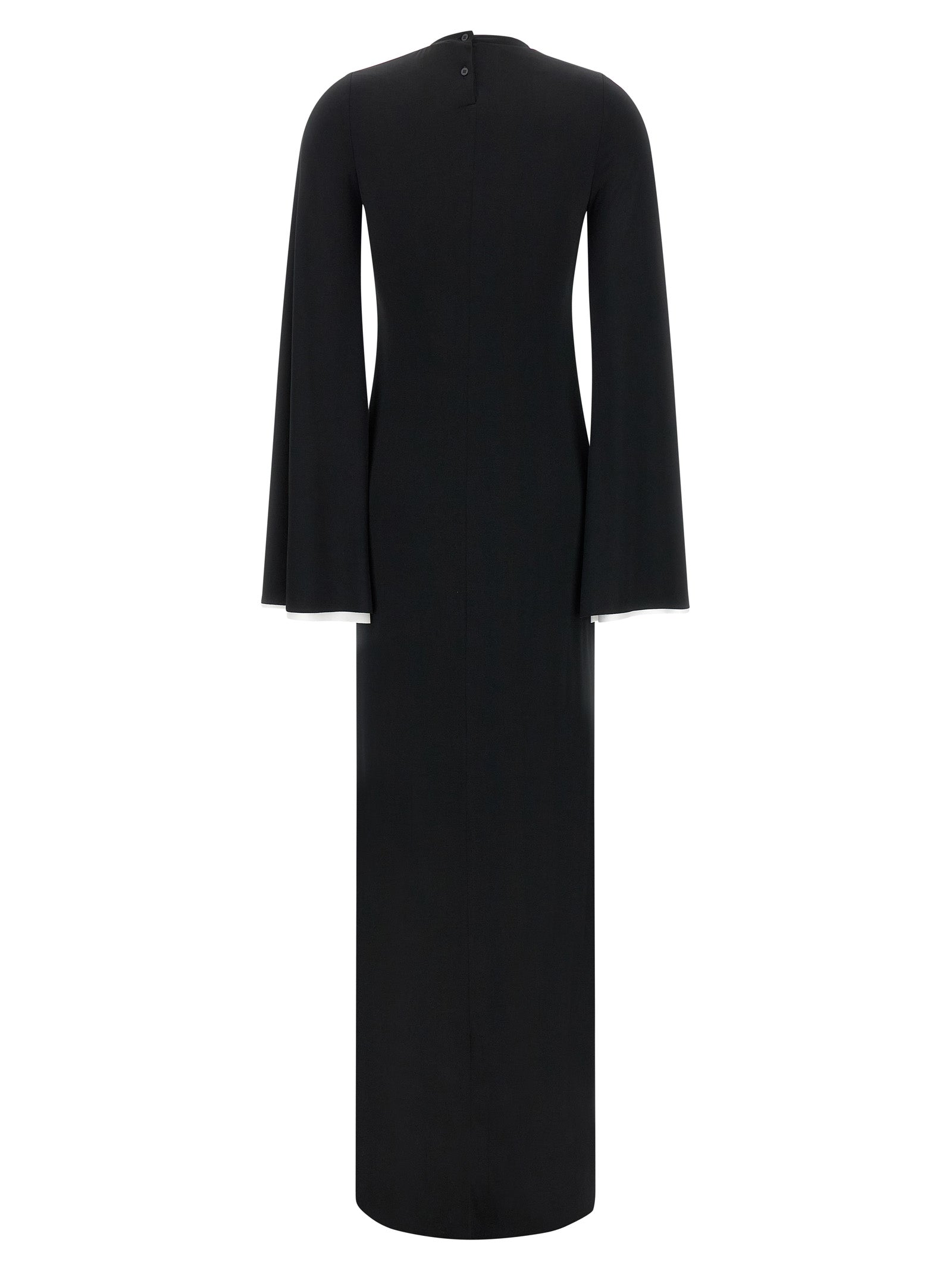 Darkpark Black Polyester Long Dress