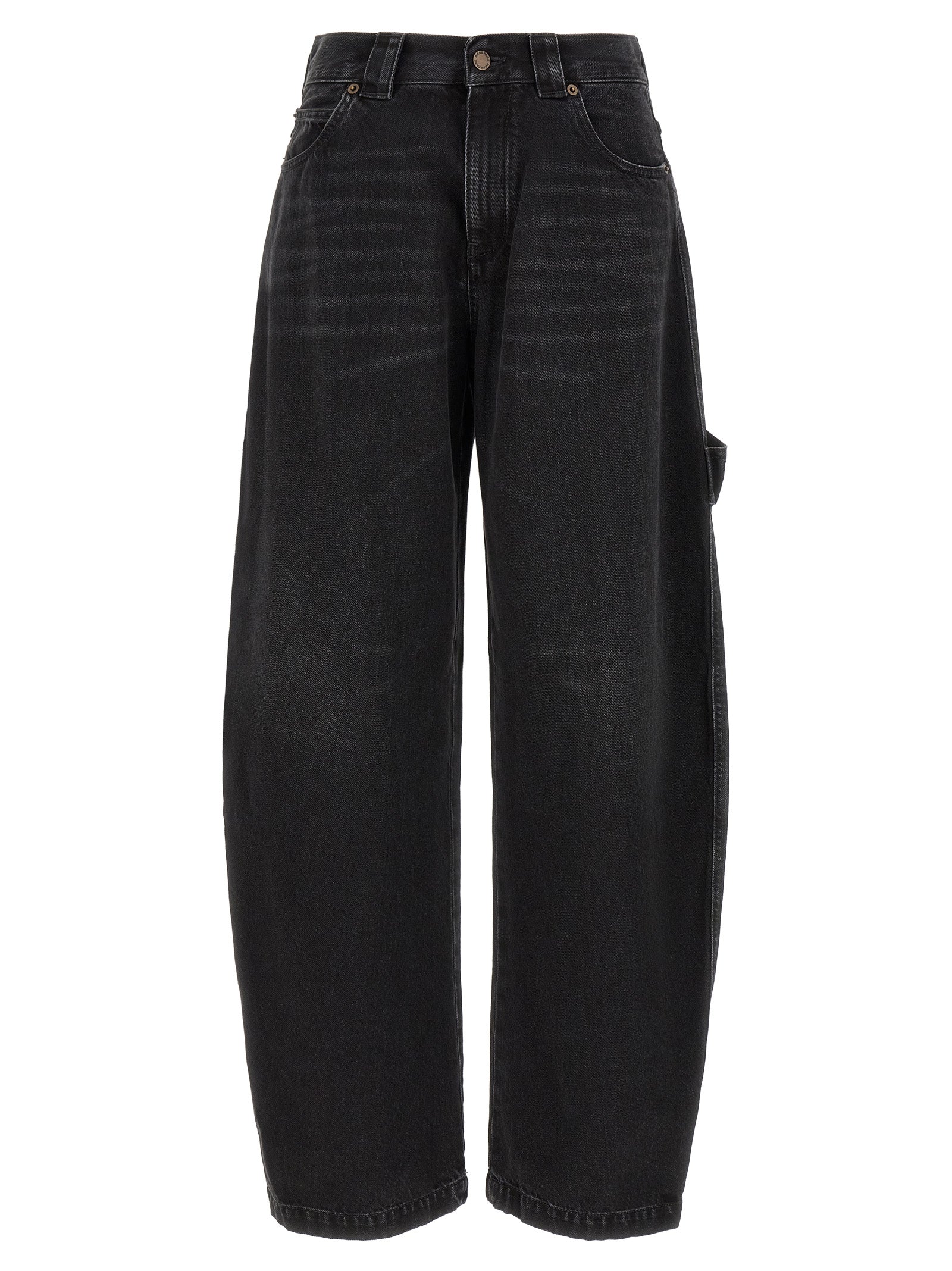 Darkpark Black Cotton Relaxed Fit Jeans