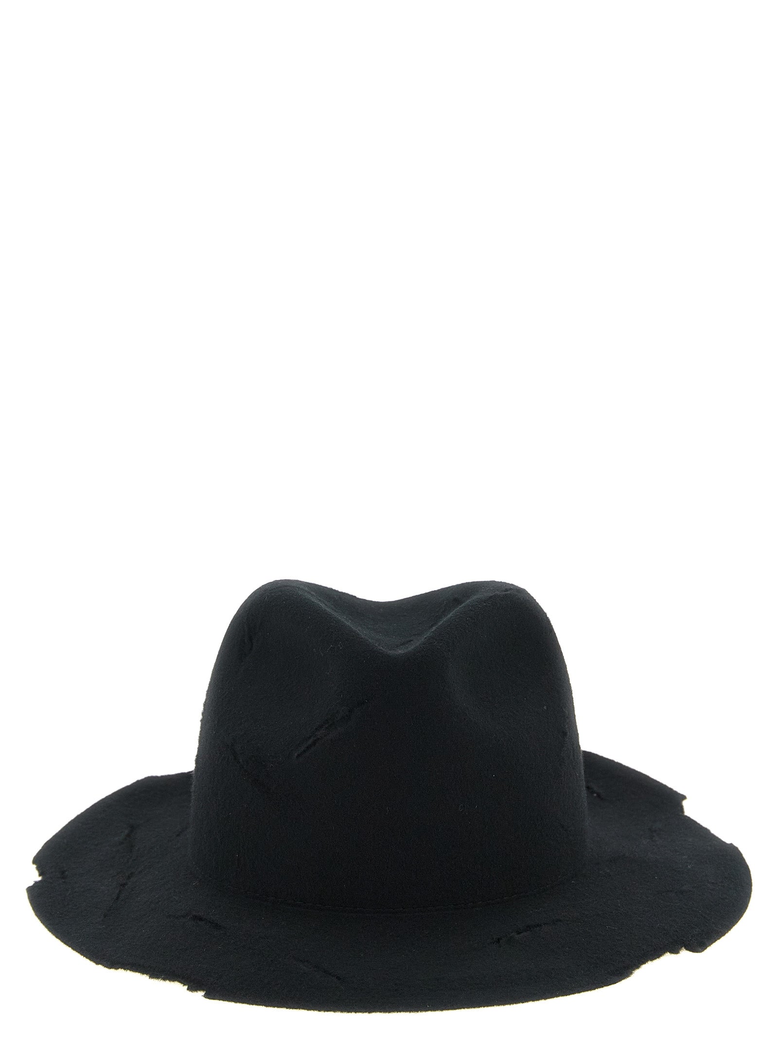 Yohji Yamamoto Black Wool Fedora
