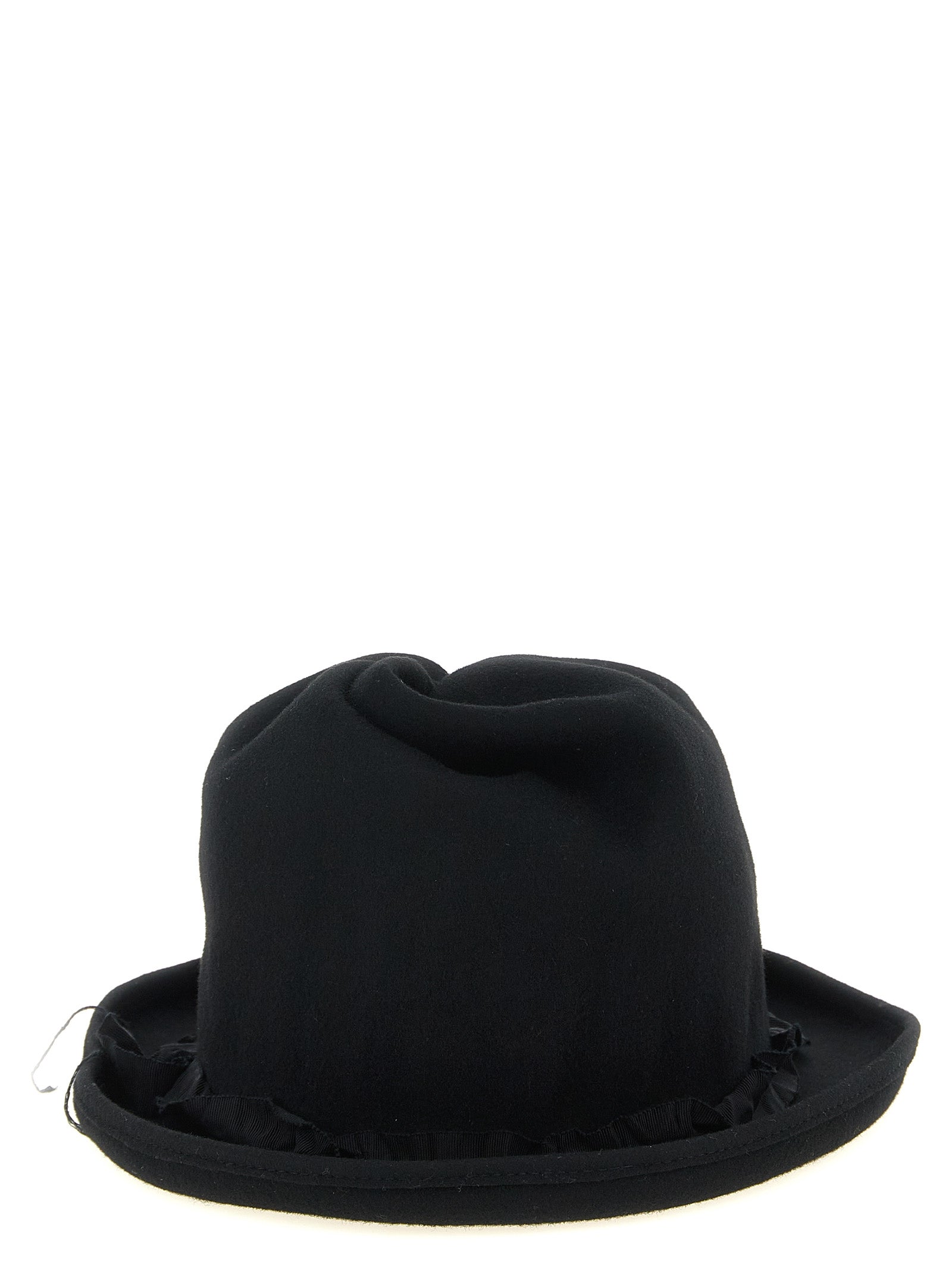 Yohji Yamamoto Black Wool Fedora